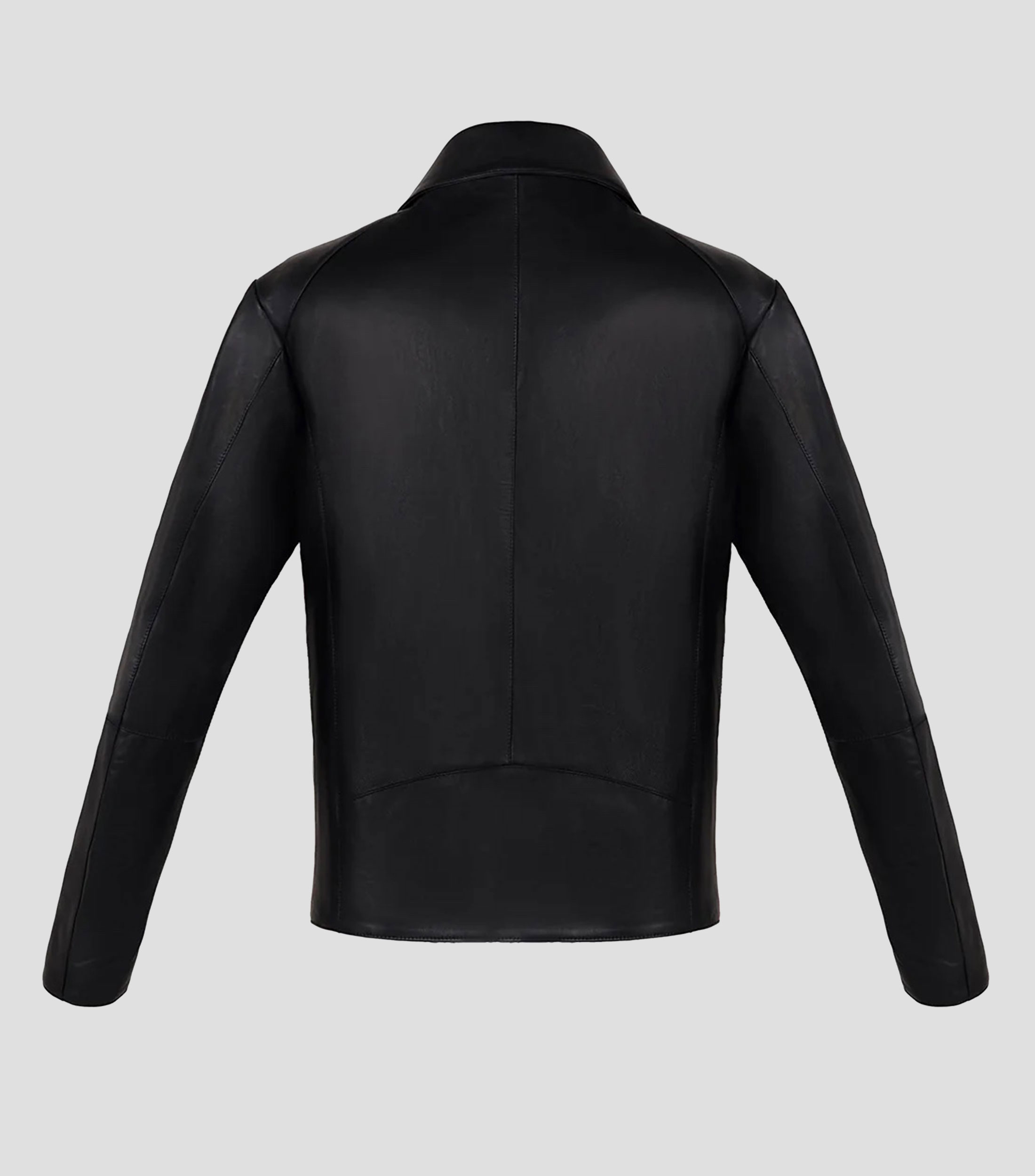 Chamarra biker en piel Hombre