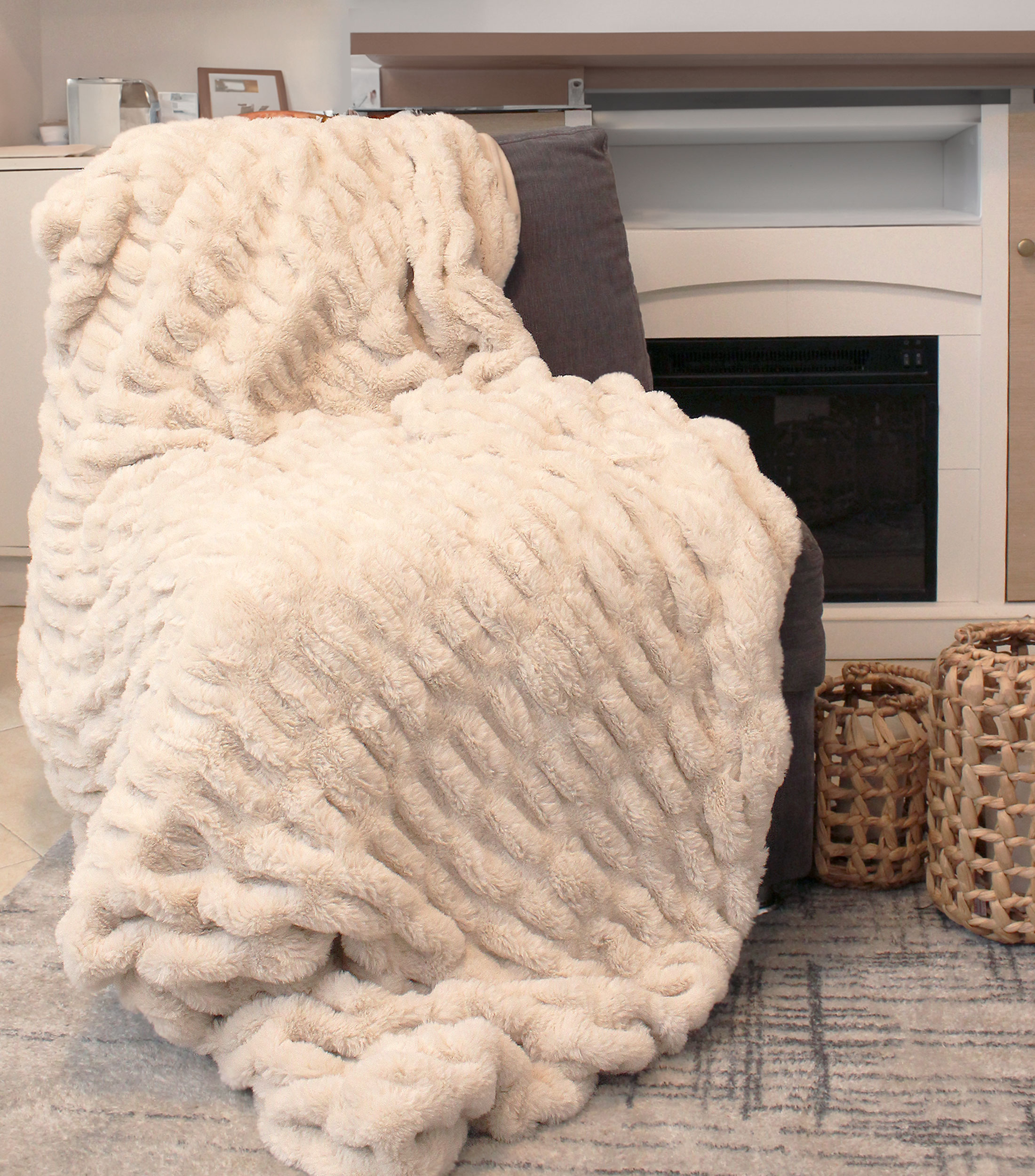 Frazada Beige