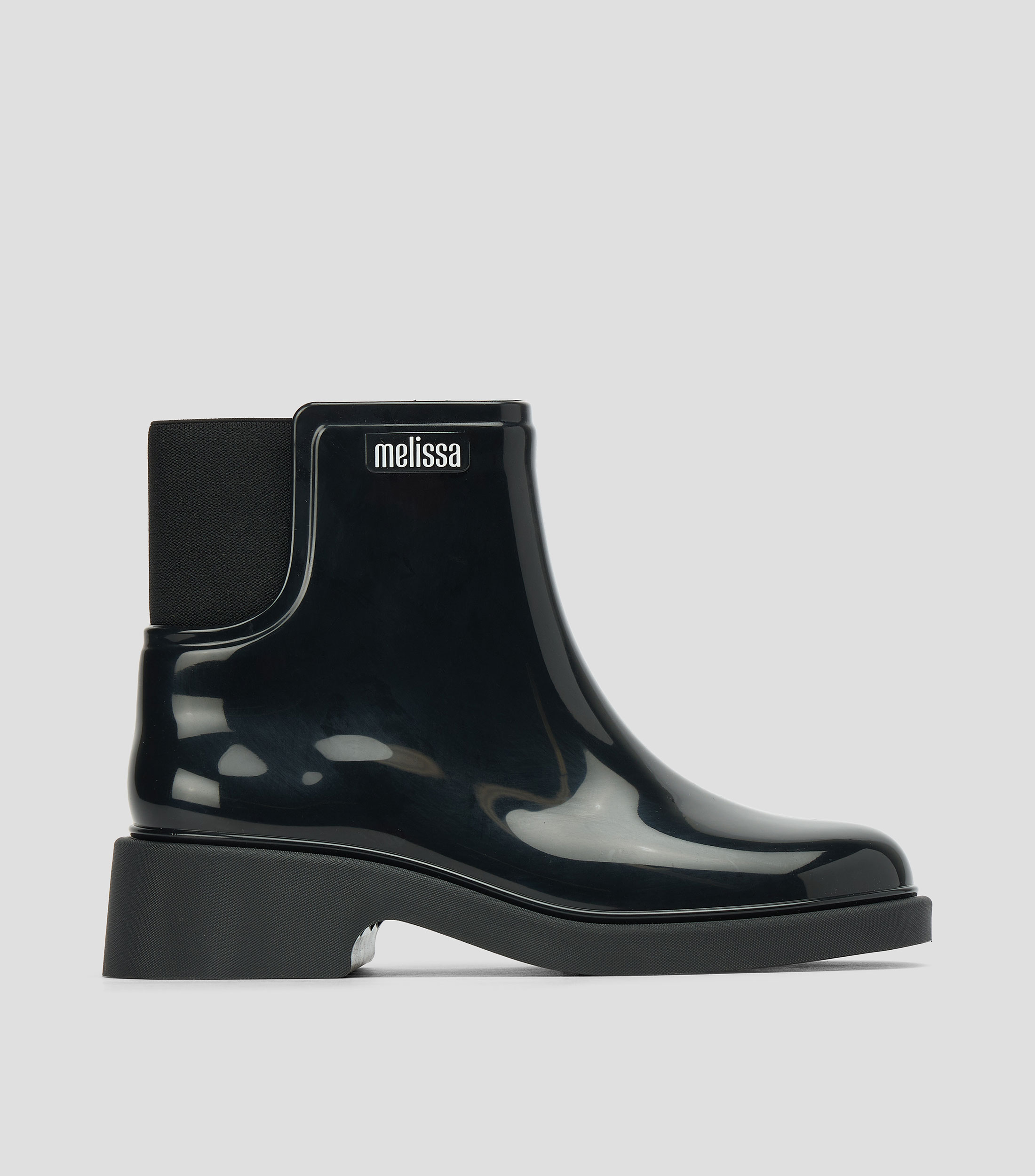 Botas con tacón bajo media luna Mujer