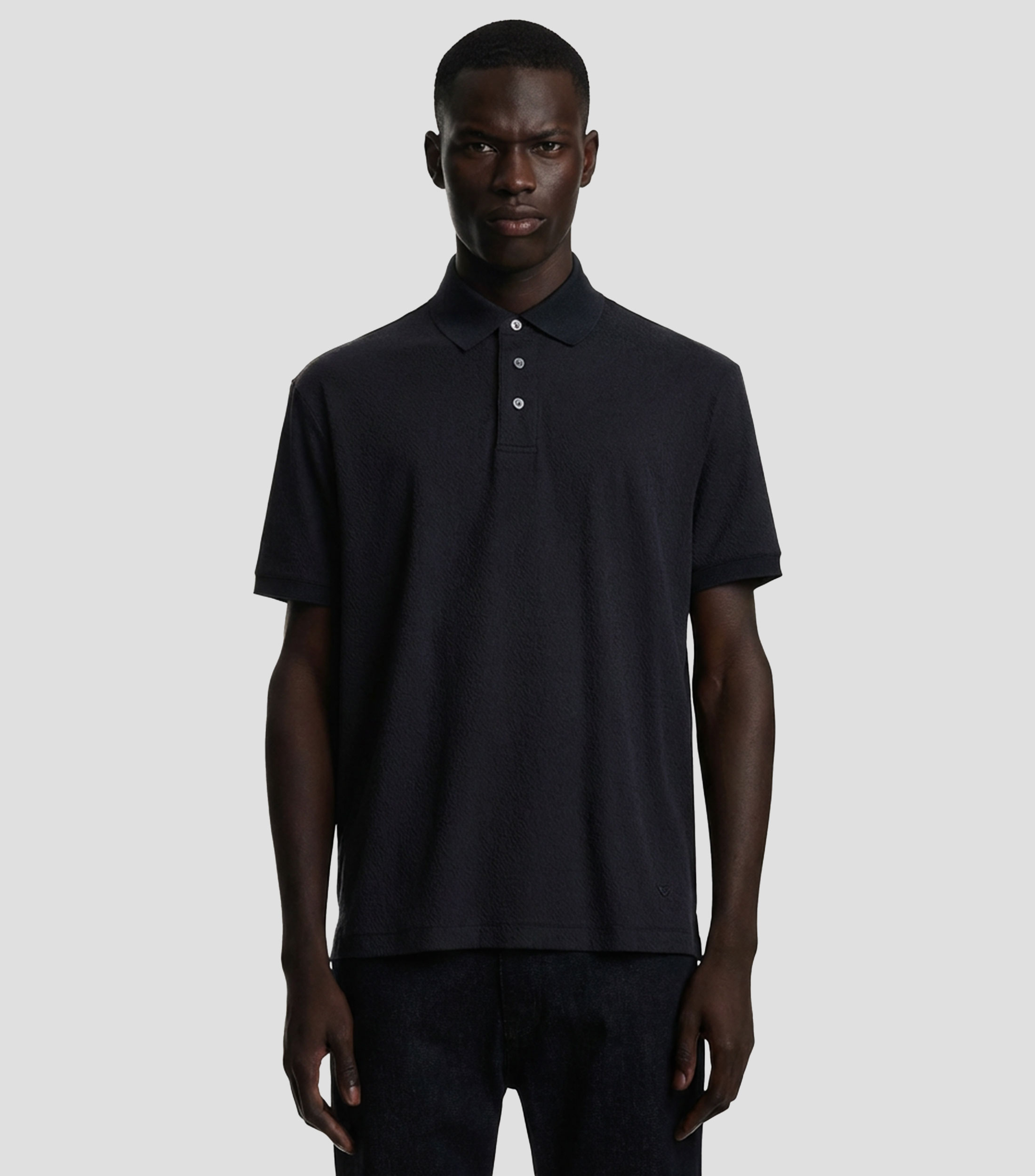 Playera tipo Polo manga corta lisa Hombre