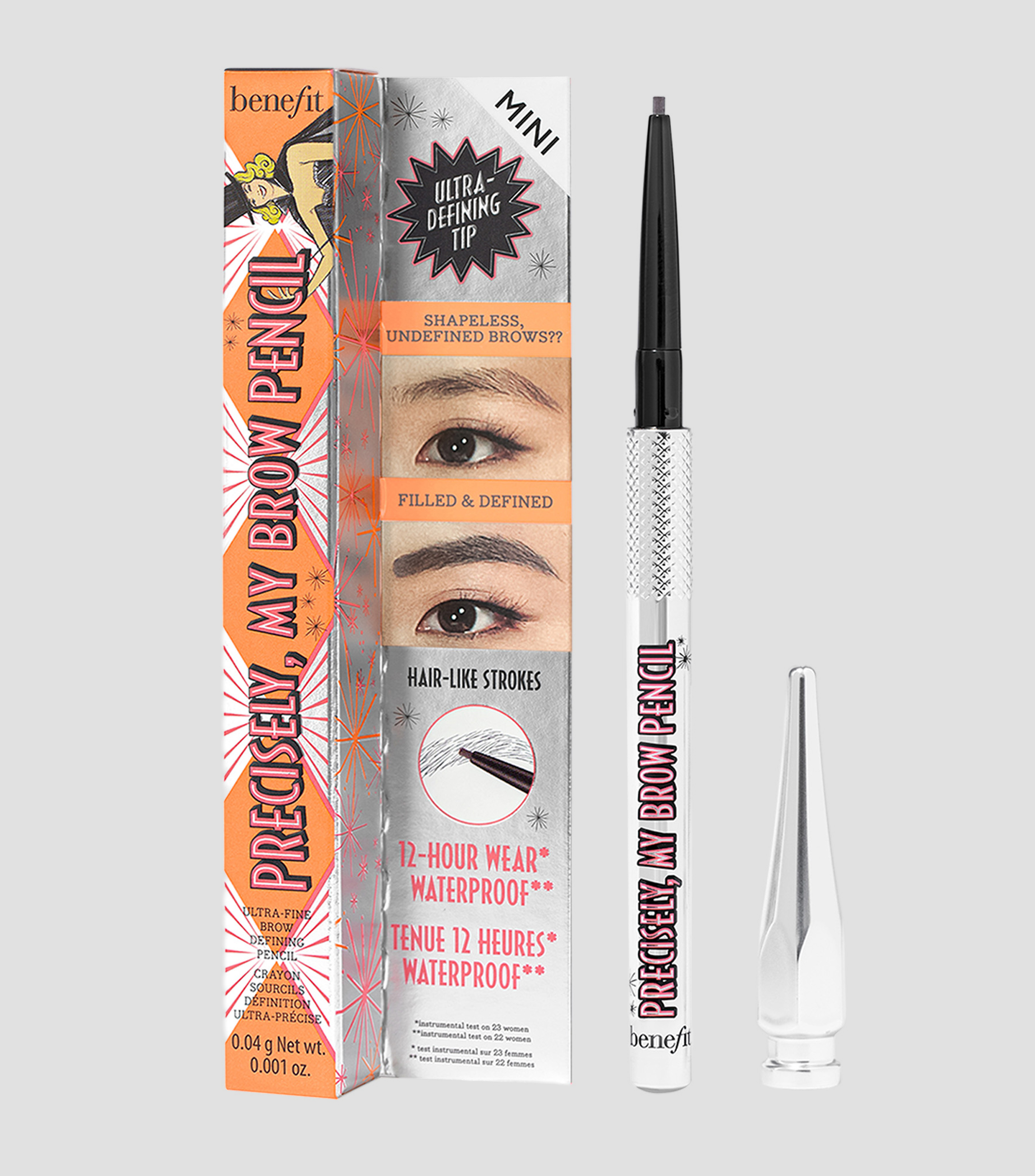 Delineador en lápiz para cejas Precisely My Brown, 0.04 gr