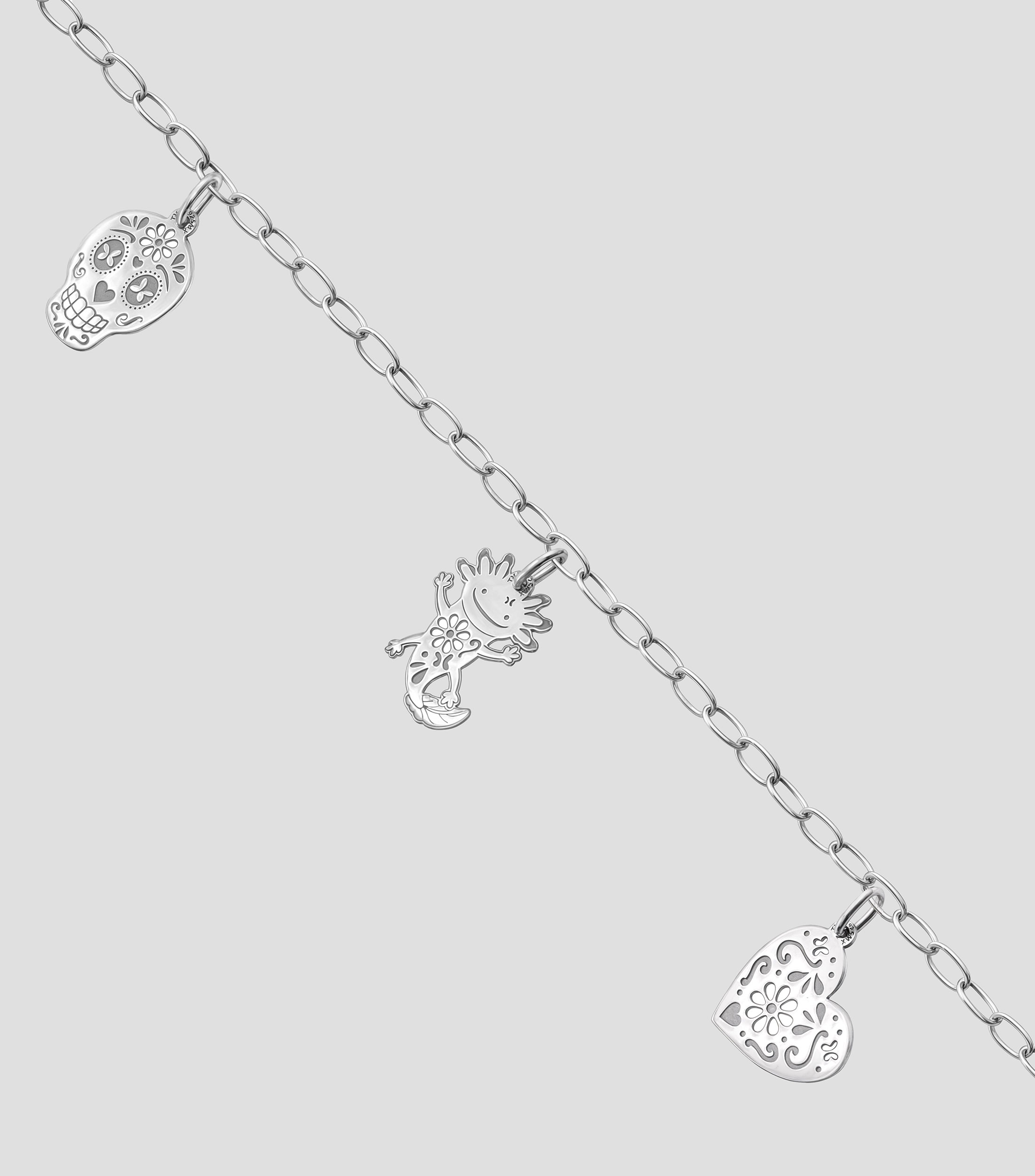 Pulsera en plata .925 Multicharm Mujer