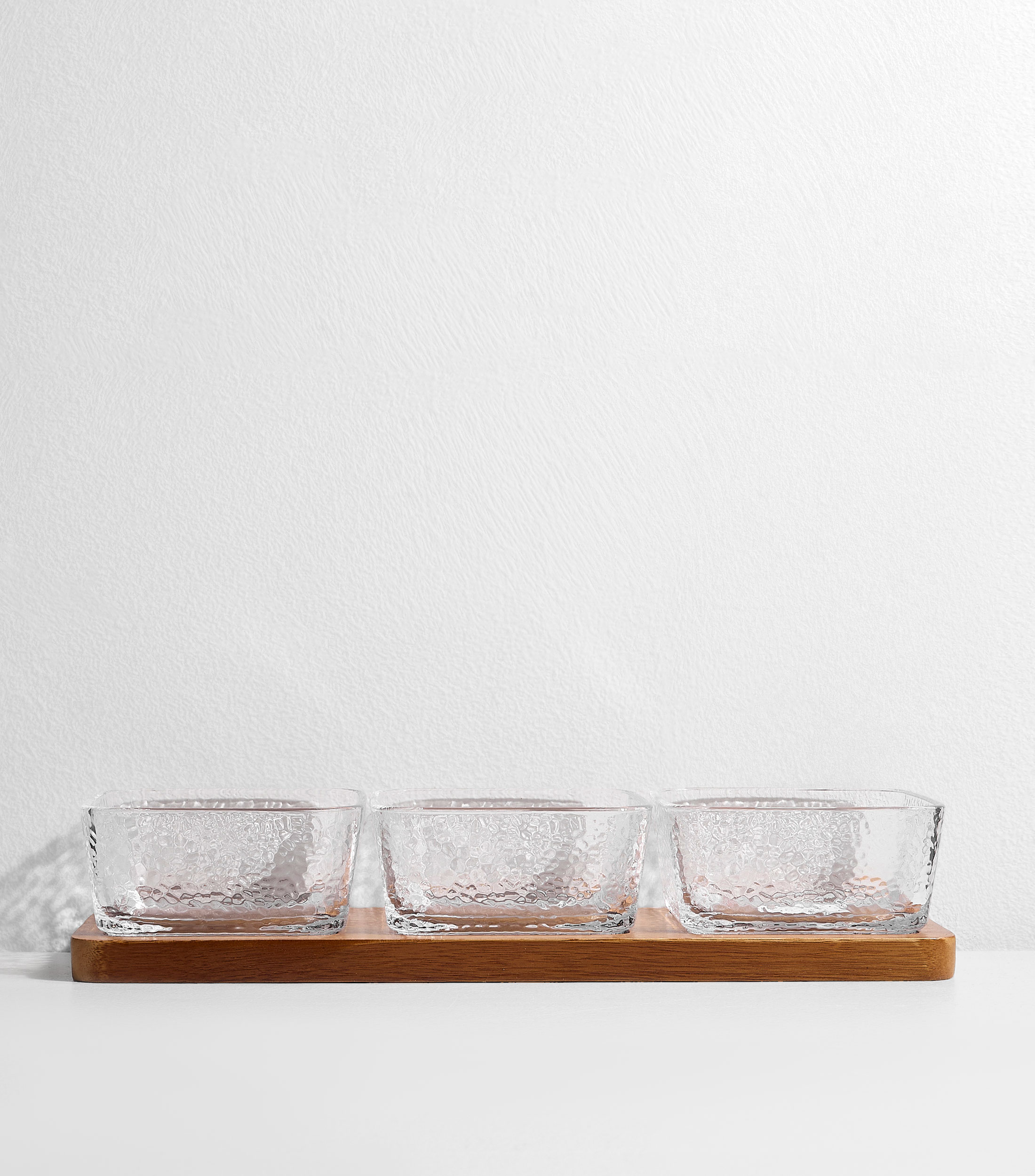 Set 3 Botaneros con Base de Madera