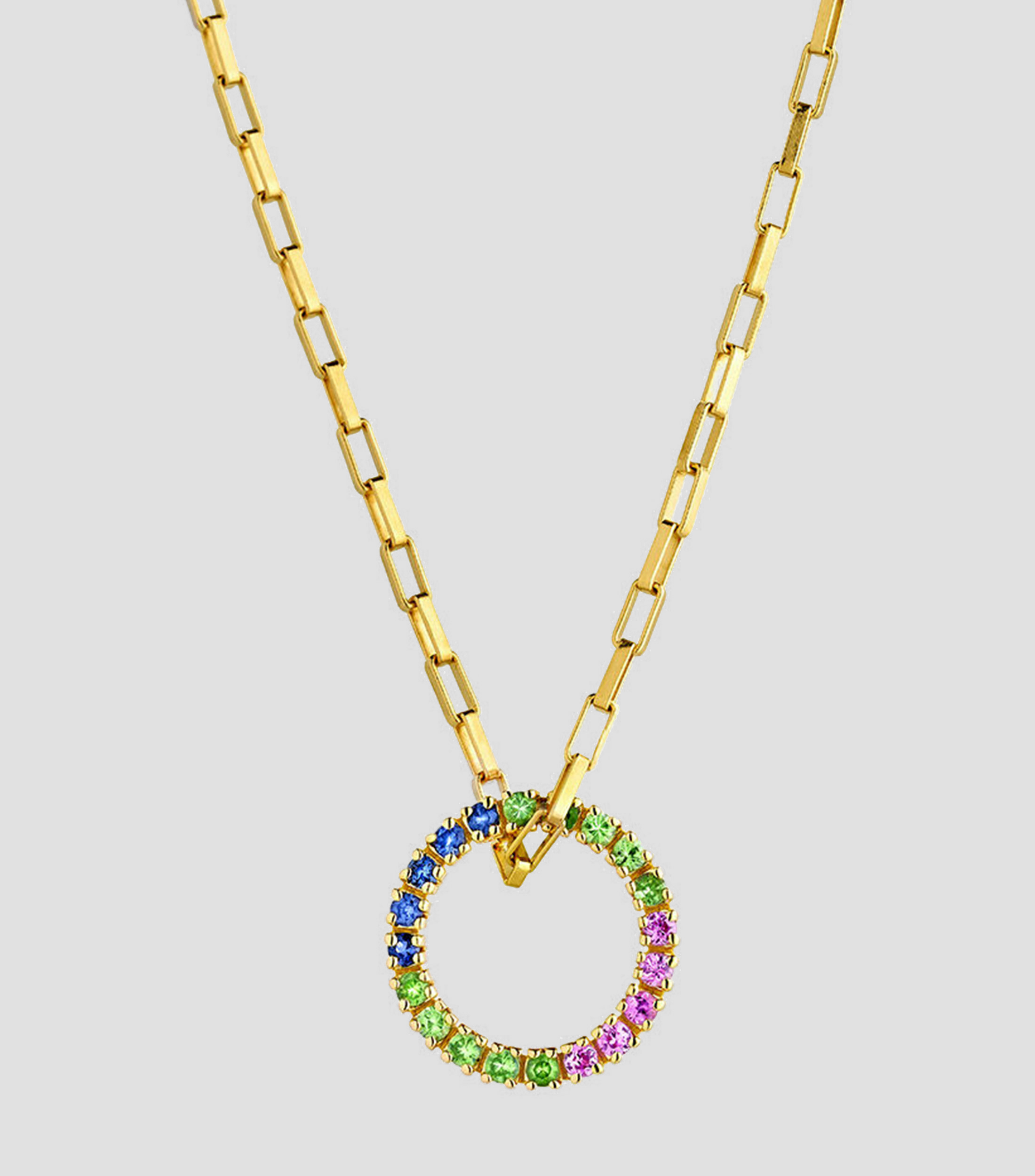 Collar con dije y zafiros Crossbow Mujer