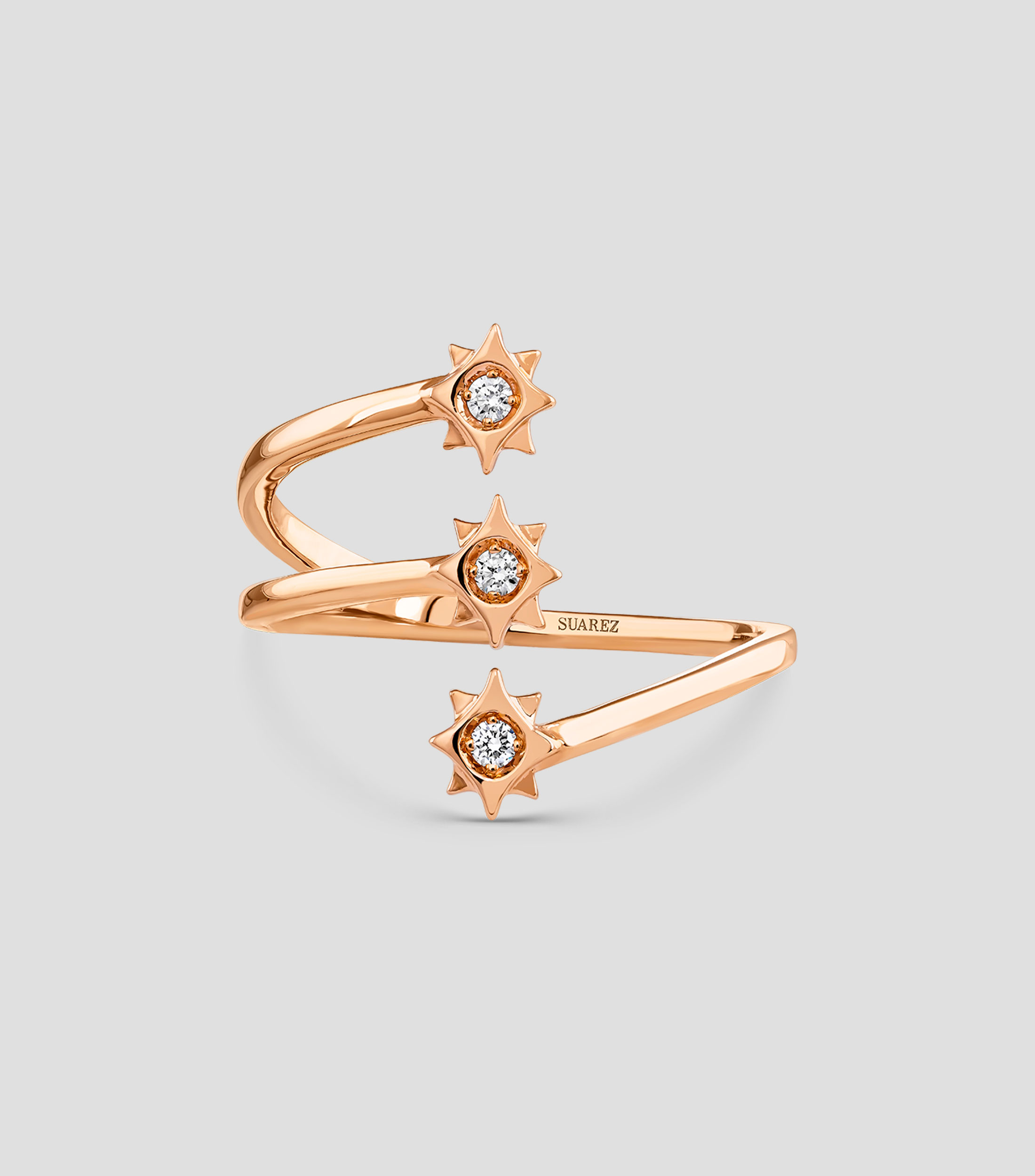 Anillo en oro rosa 18 Kts Orion Talla 13 Mujer