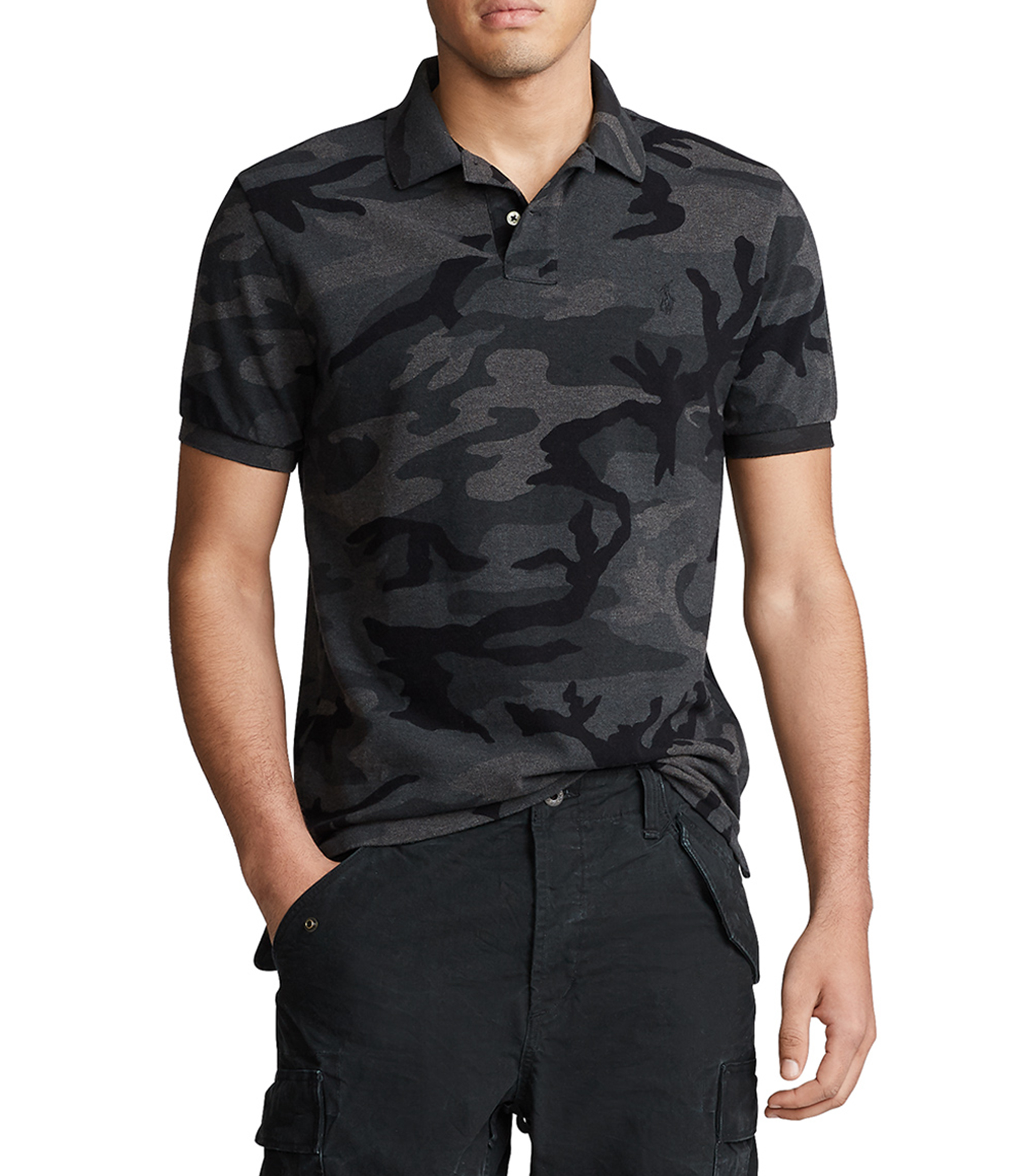 Polo camuflado hombre store