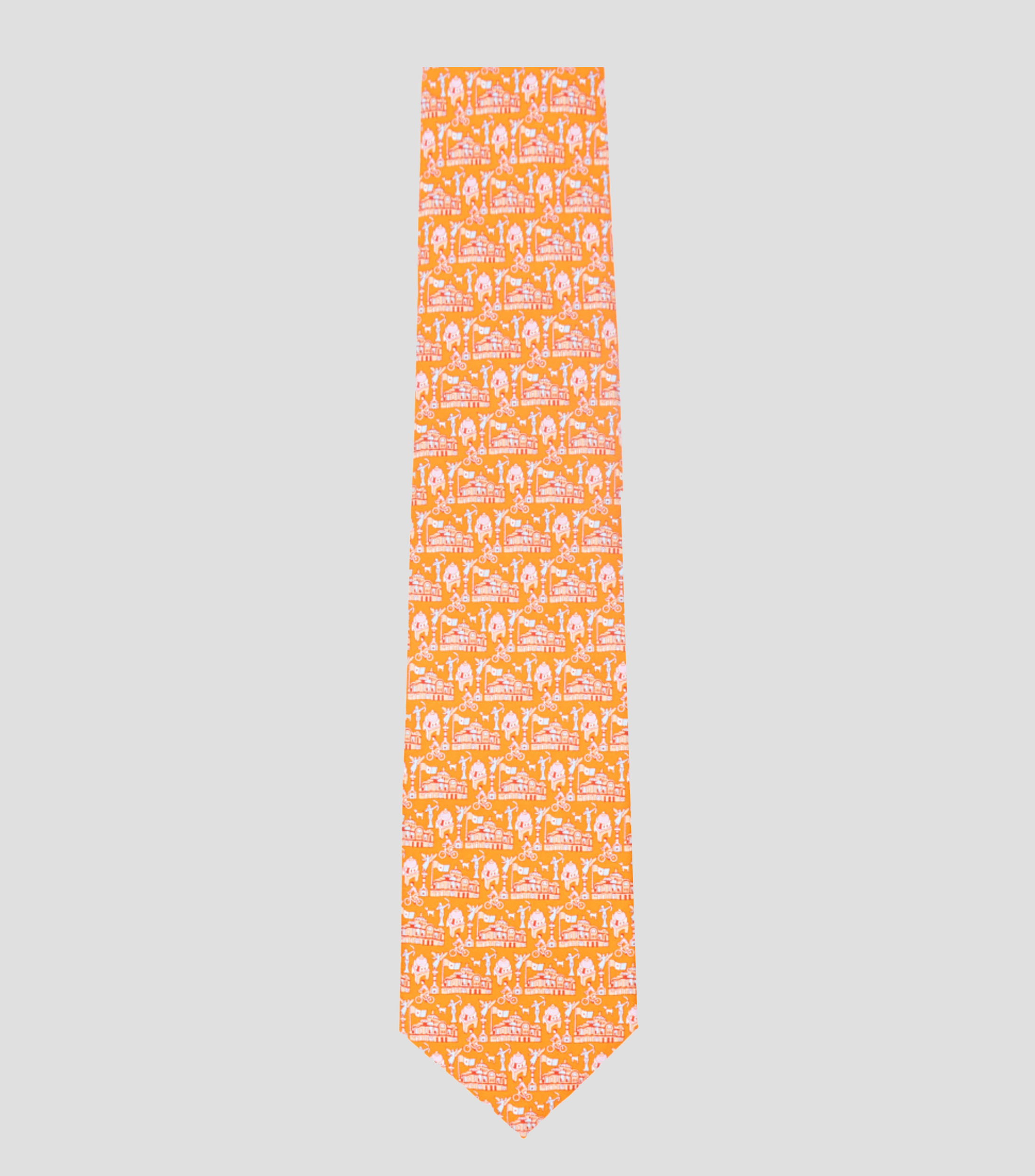 Corbata Mi Ciudad en seda multicolor