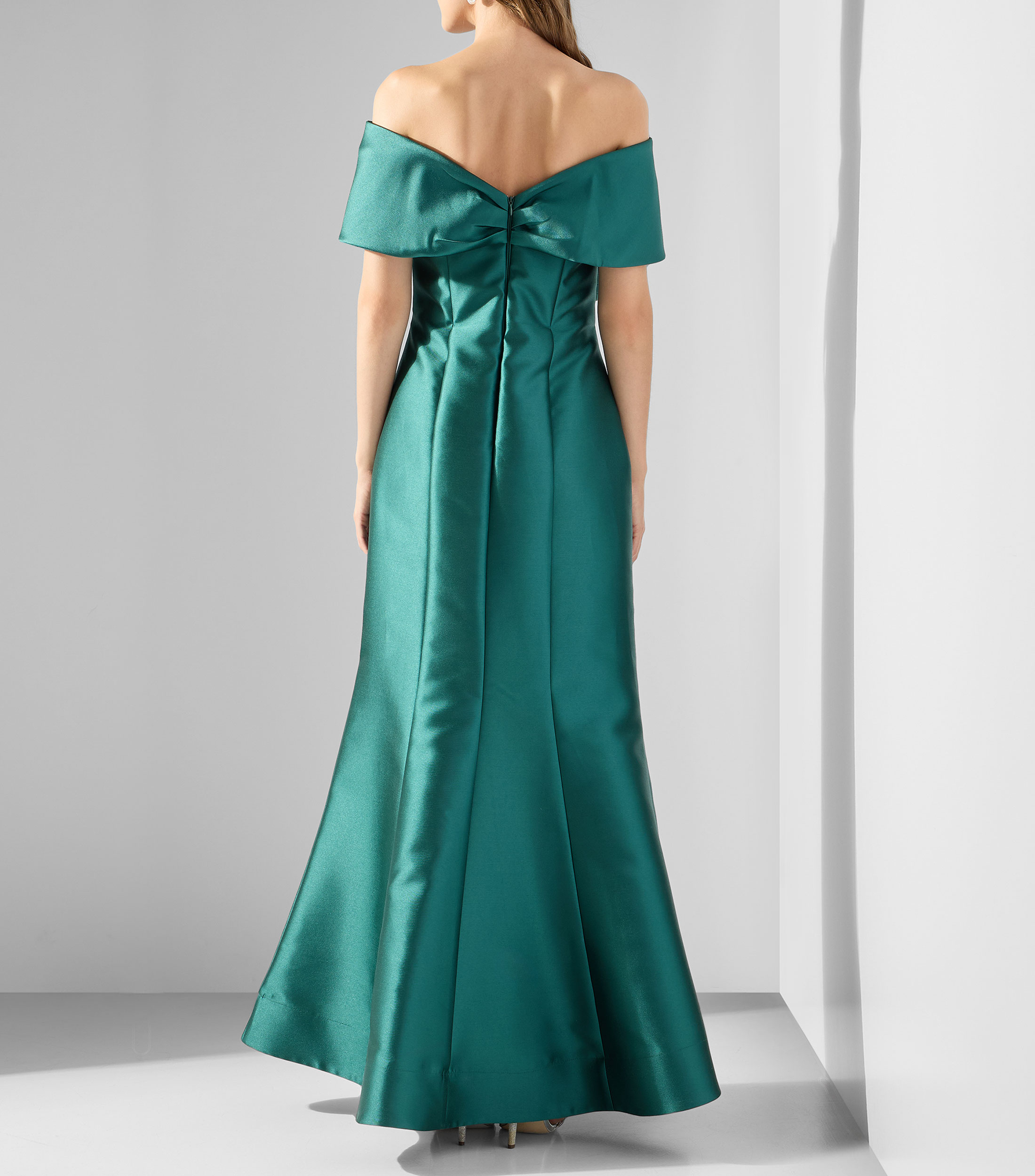 Vestido de fiesta largo liso Mujer