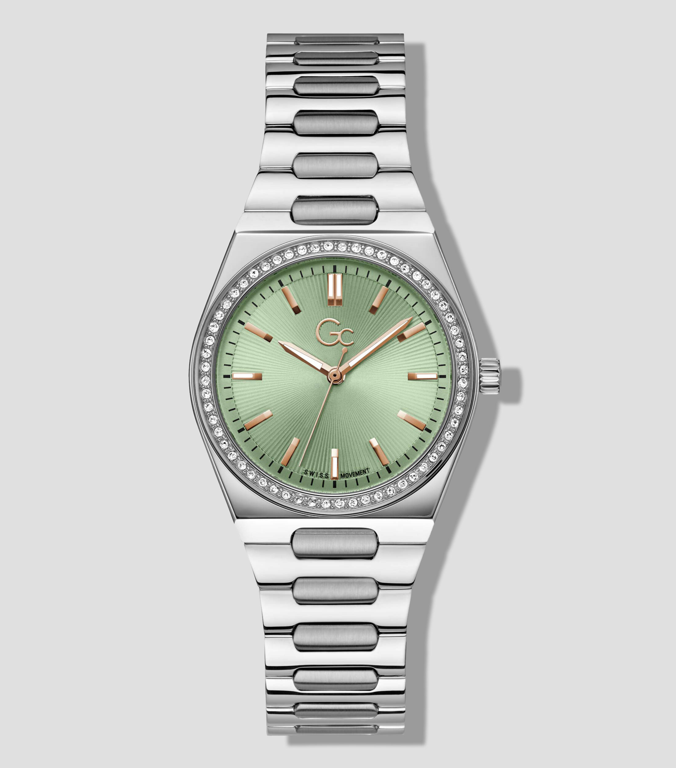 Reloj para Mujer Gc Prodigy Lady Casual, Plateado, Verde