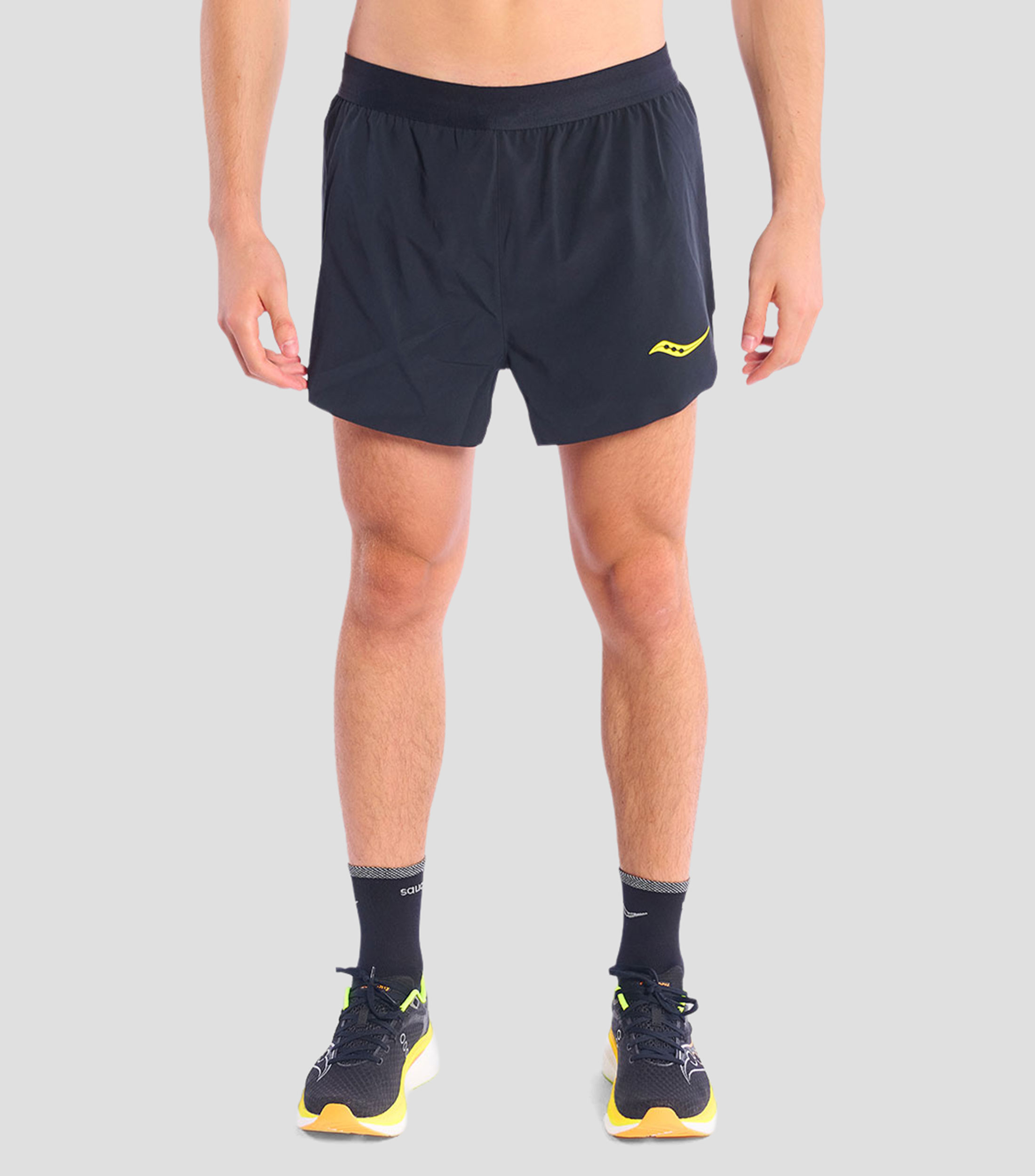 Short para correr liso Hombre
