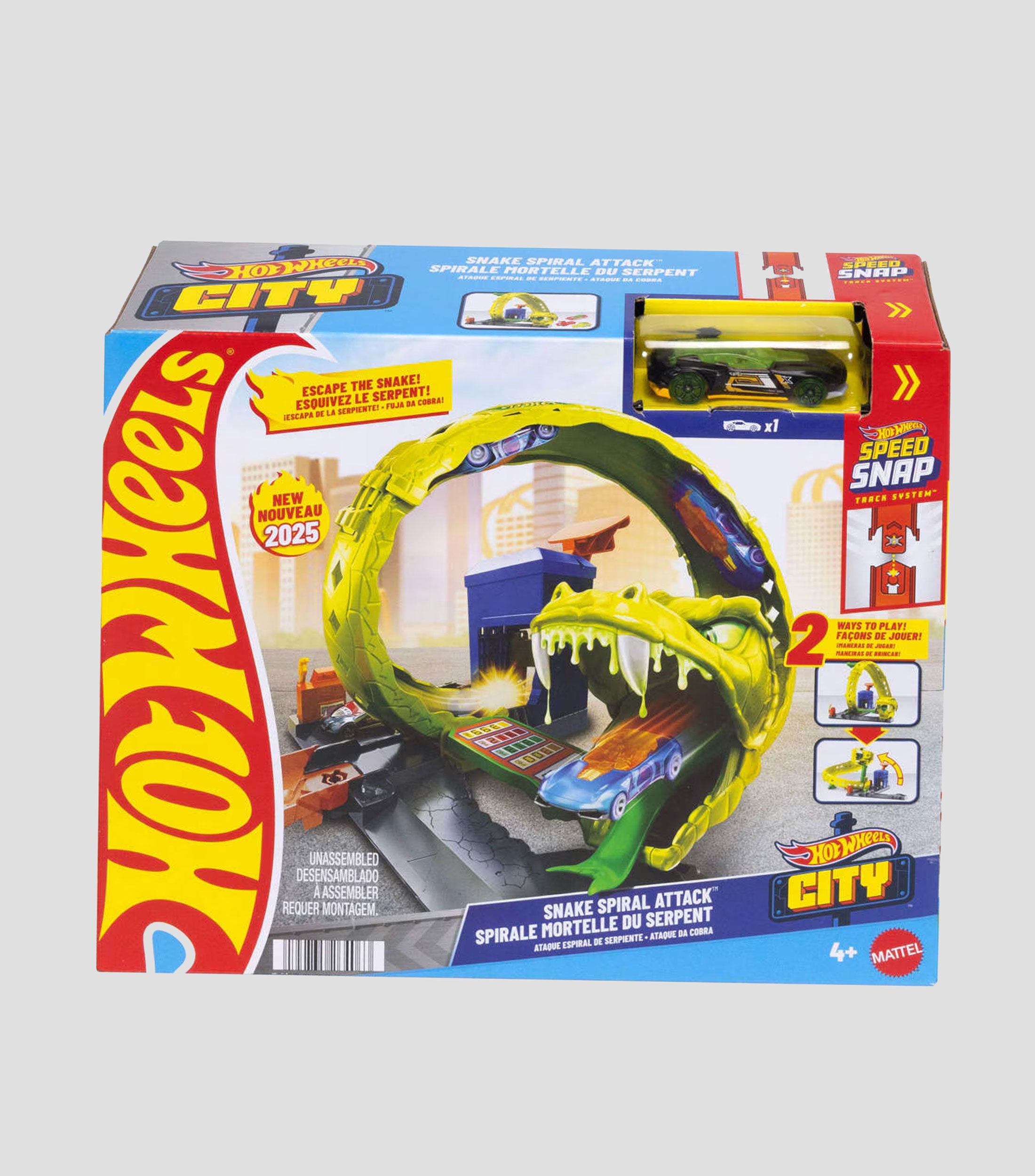 Hot Wheels City Vehículo de juguete Pistas sorpresa Némesis