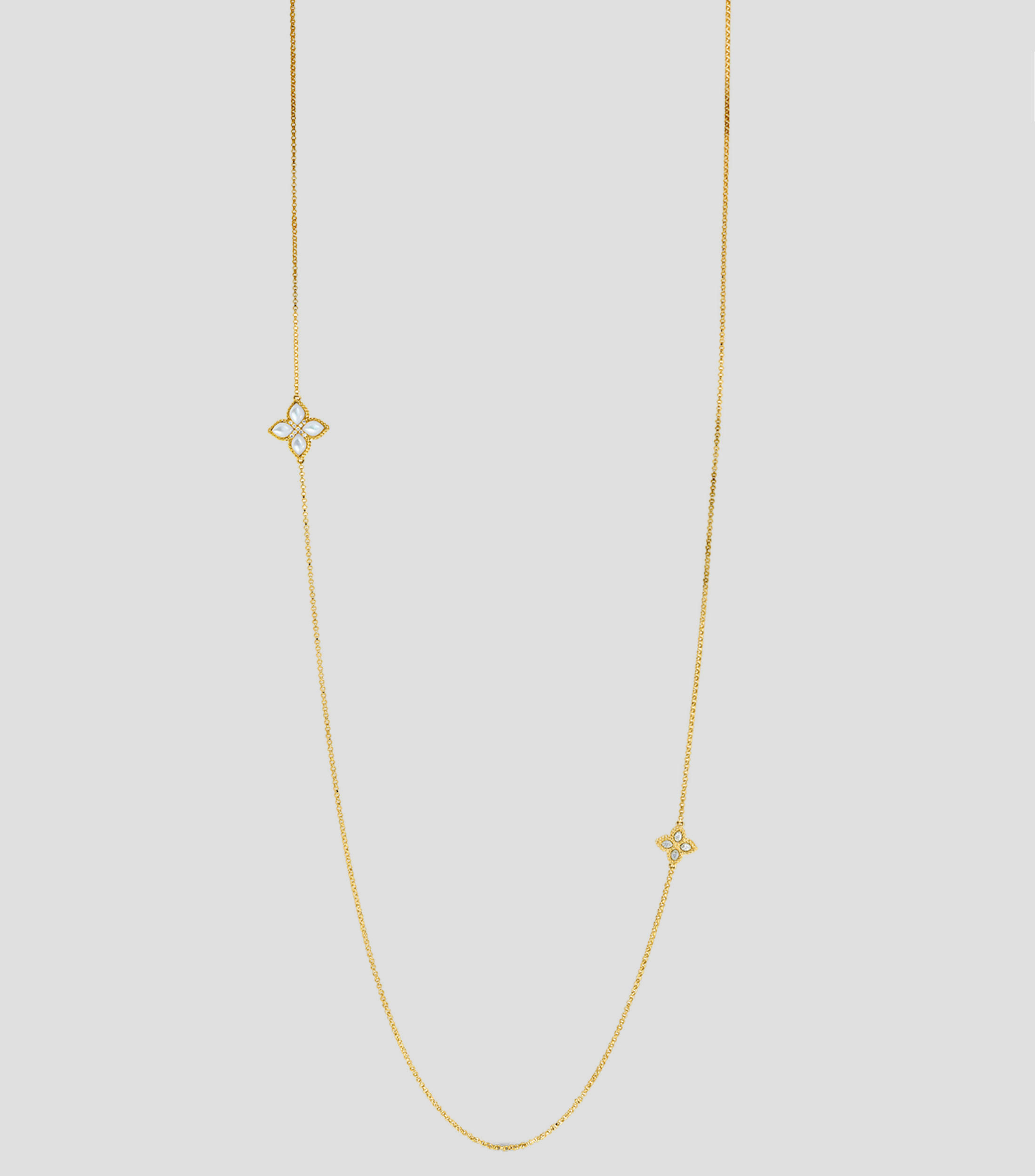Collar en Oro 18 Kilates con Madreperla Princess Flower Mujer