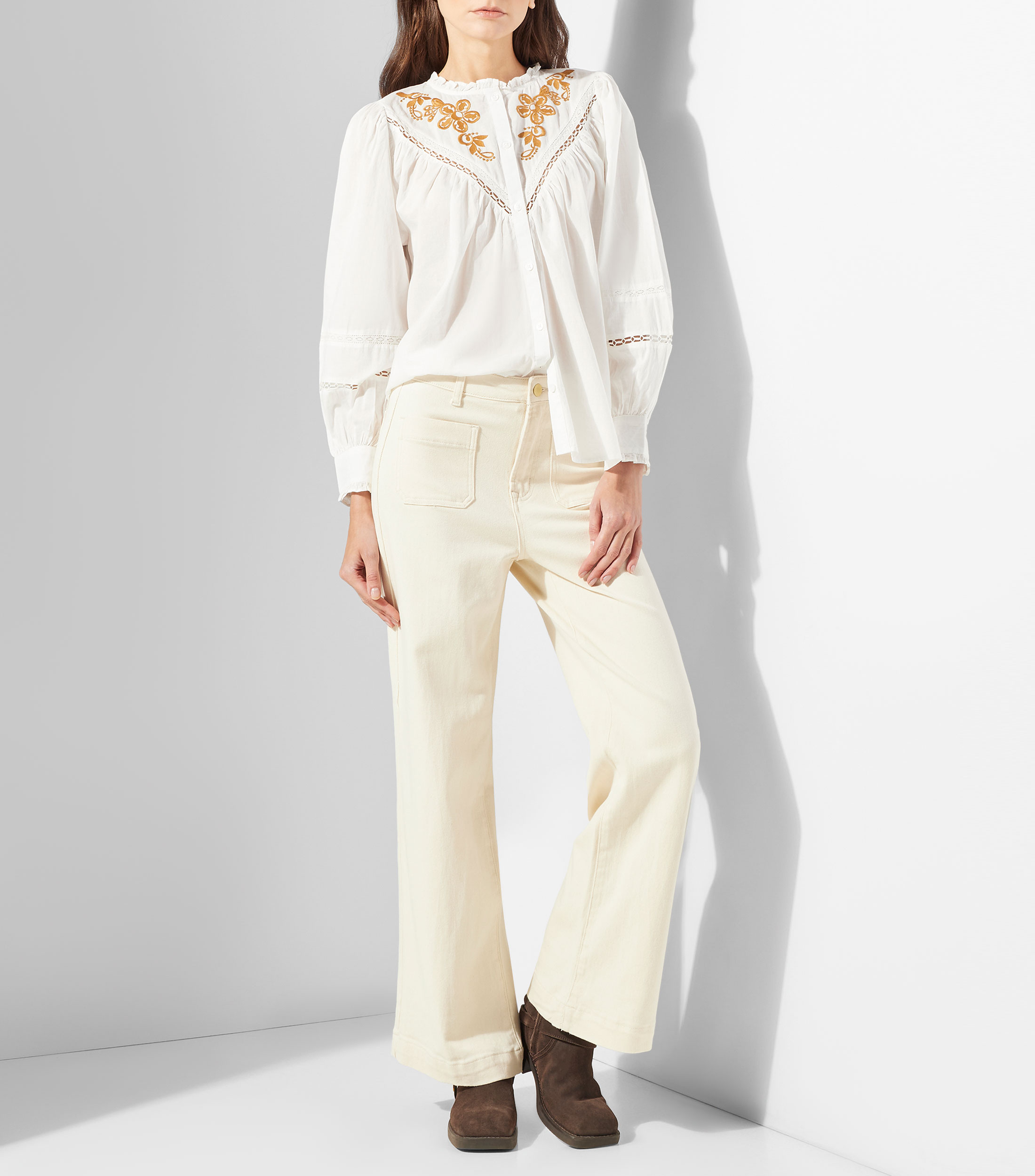 Jeans wideleg Mujer