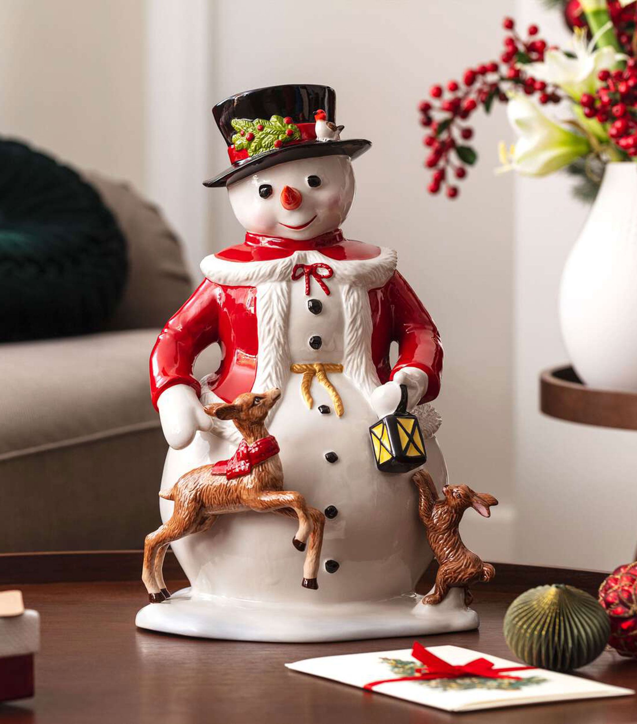 Figura Muneco de Nieve Christmas Toys Memory en porcelana
