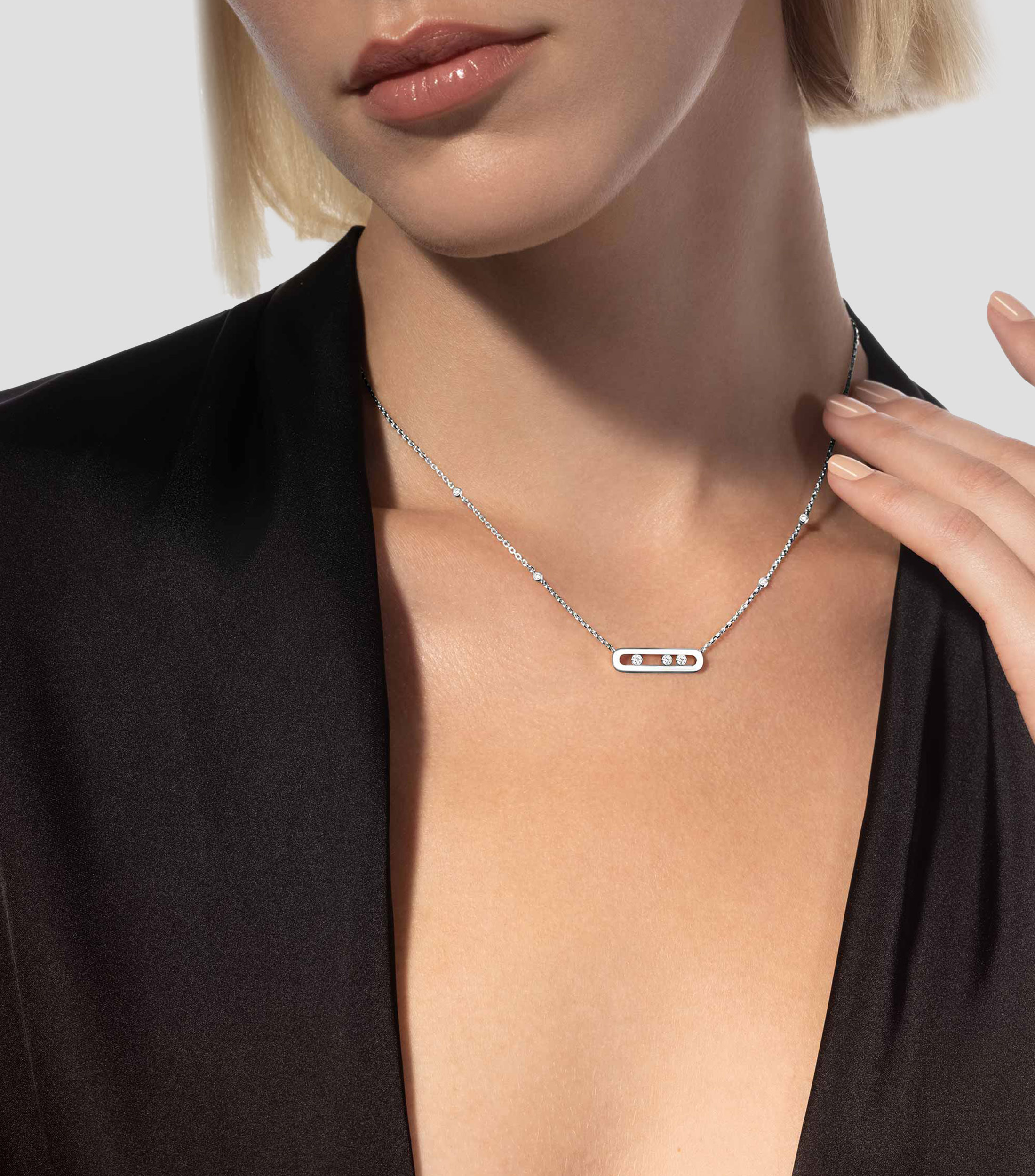Collar Baby Move Classique en oro blanco de 18 kts Mujer