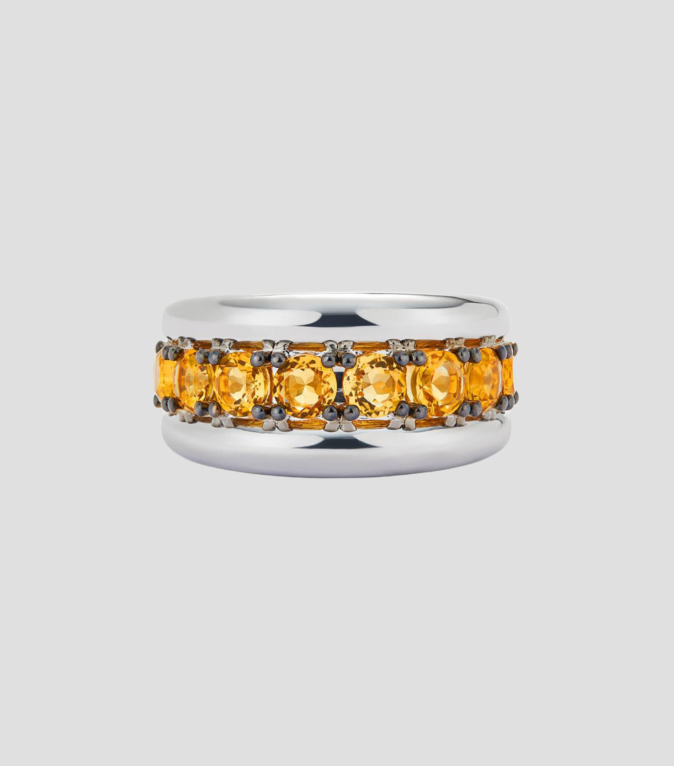 Anillo solitario en plata .925 con diamante Mujer