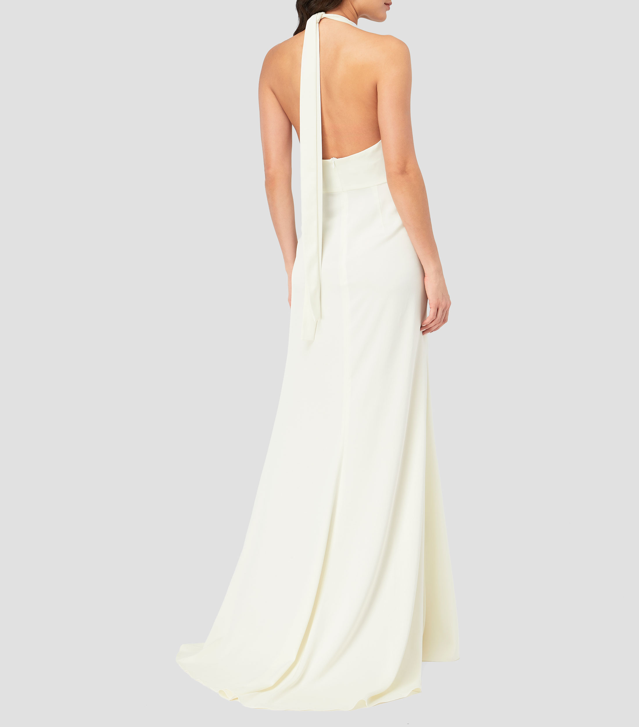Vestido de fiesta largo liso Mujer