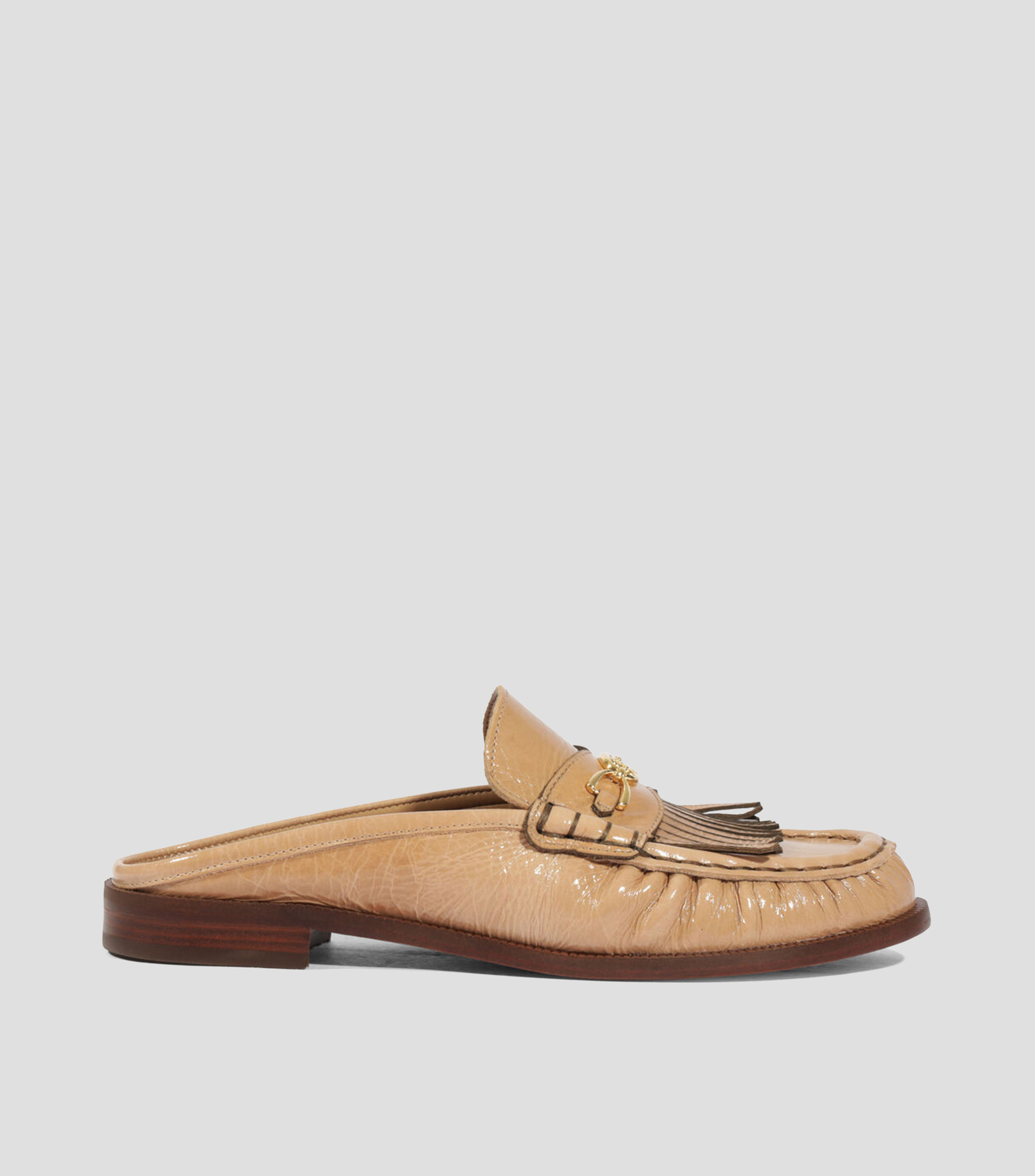 Zapatos tipo mule en piel Mujer