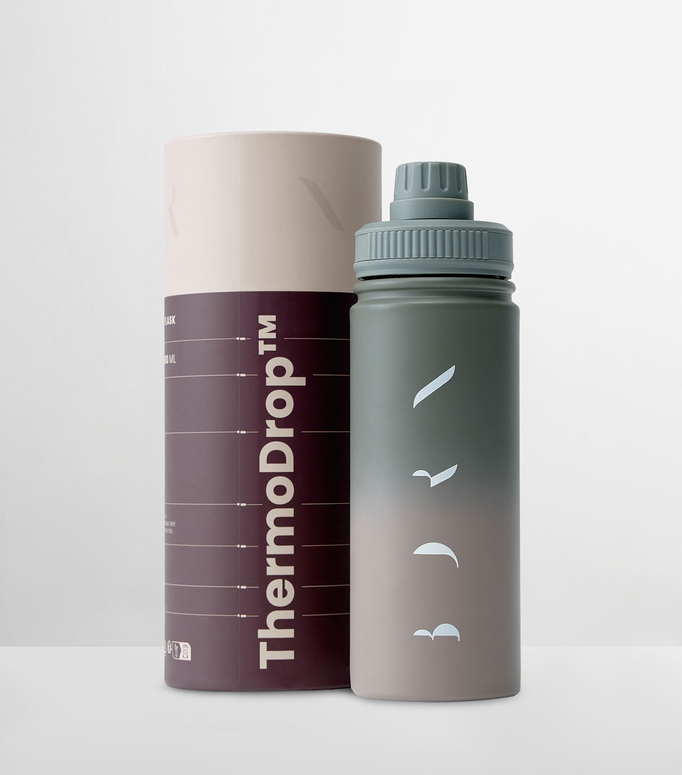 Botella para entrenamiento Vivaq taupe