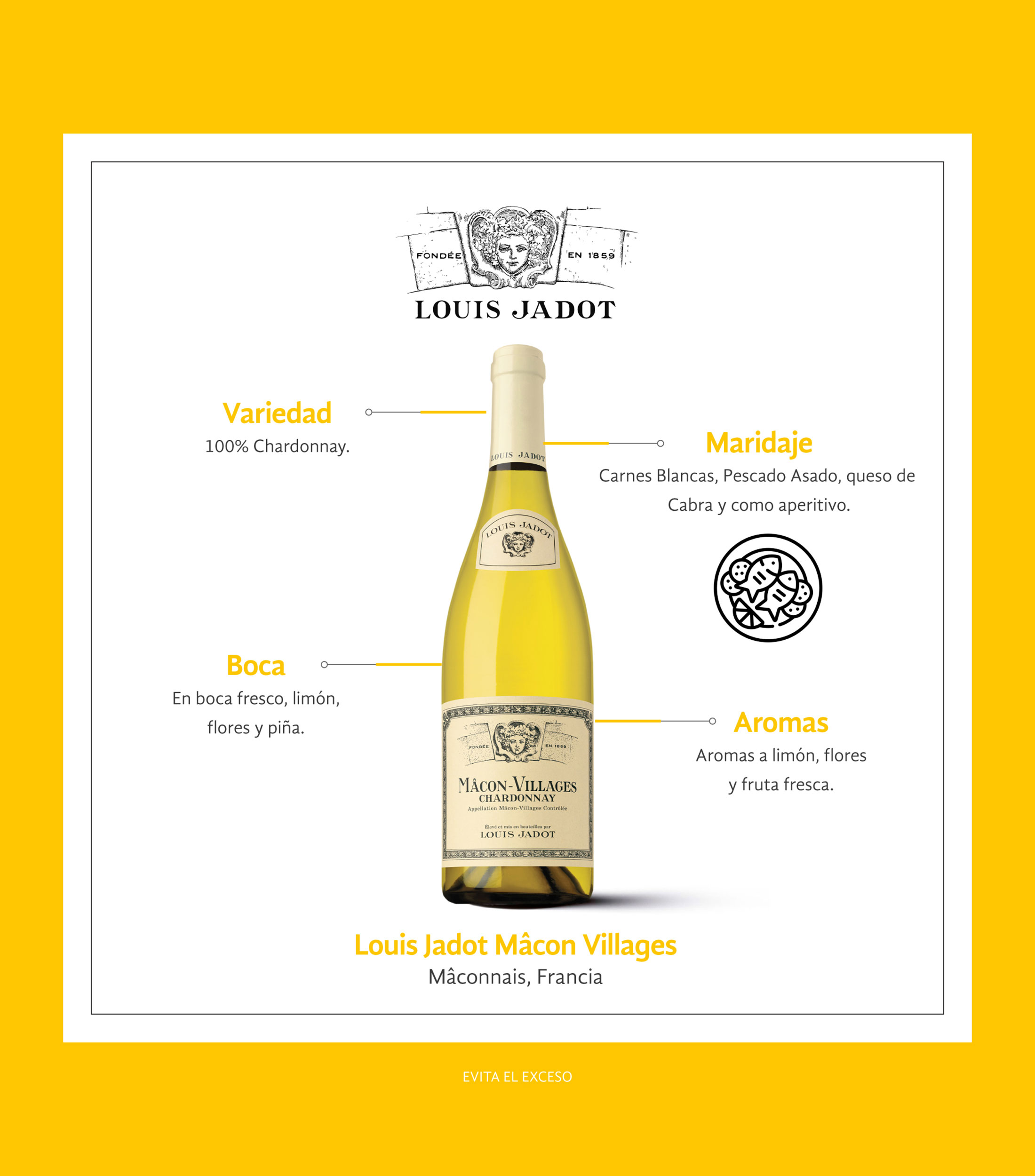 Vino Blanco Pinot Noir, 750 ml