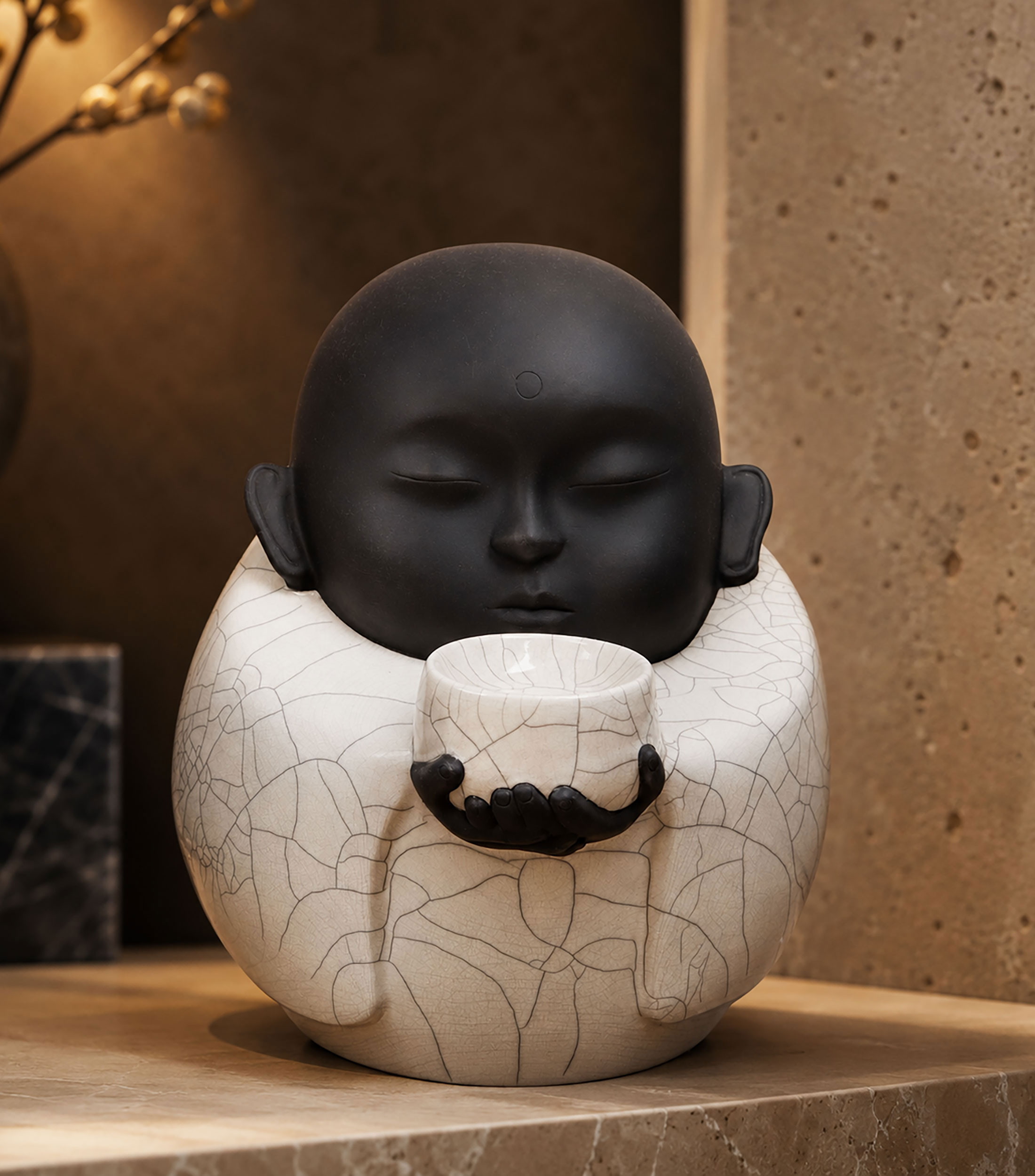 Figura decorativa Buda Gigante Raku