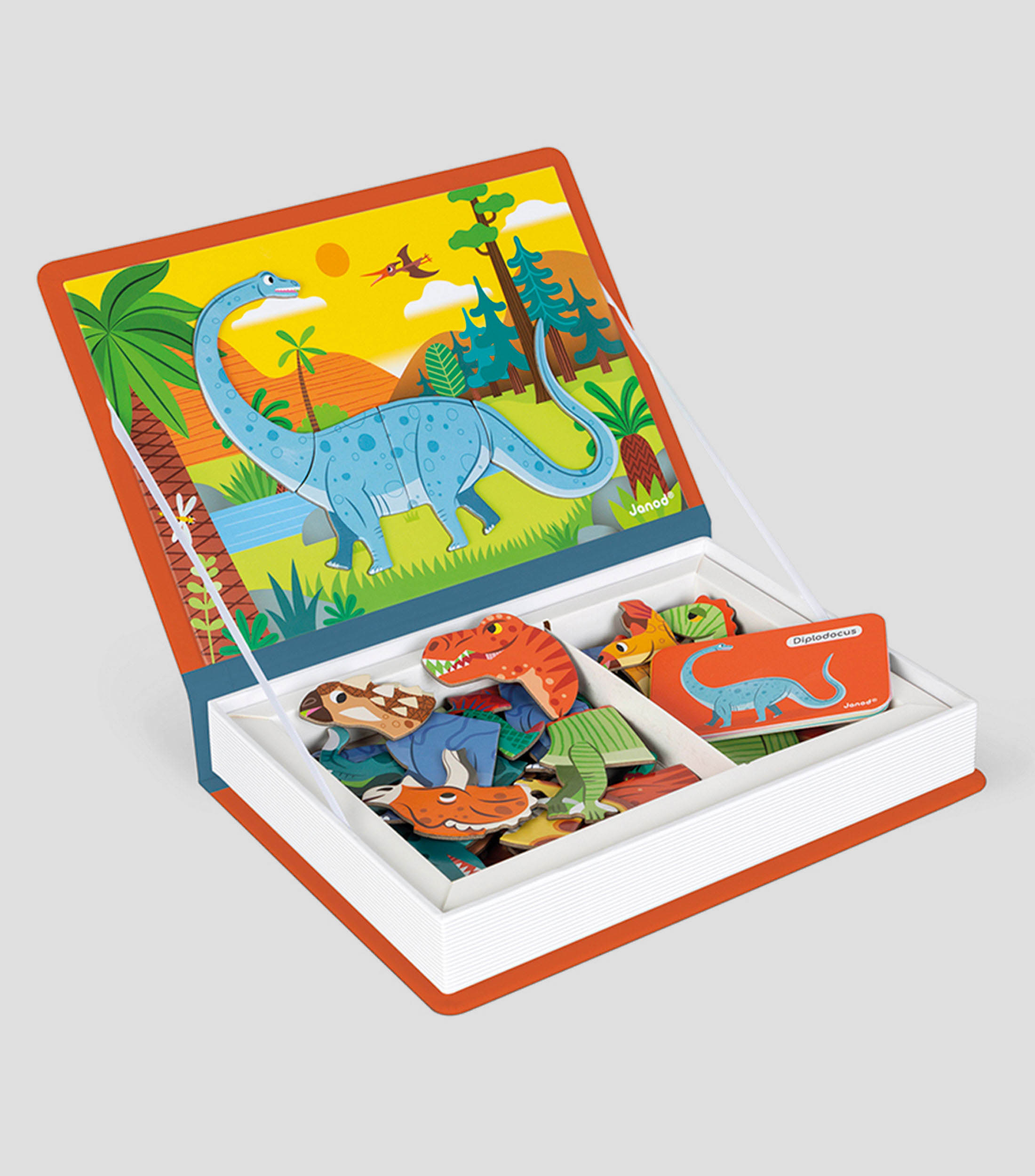 Juguete de habilidades motoras Magneticbook Dinosaurios