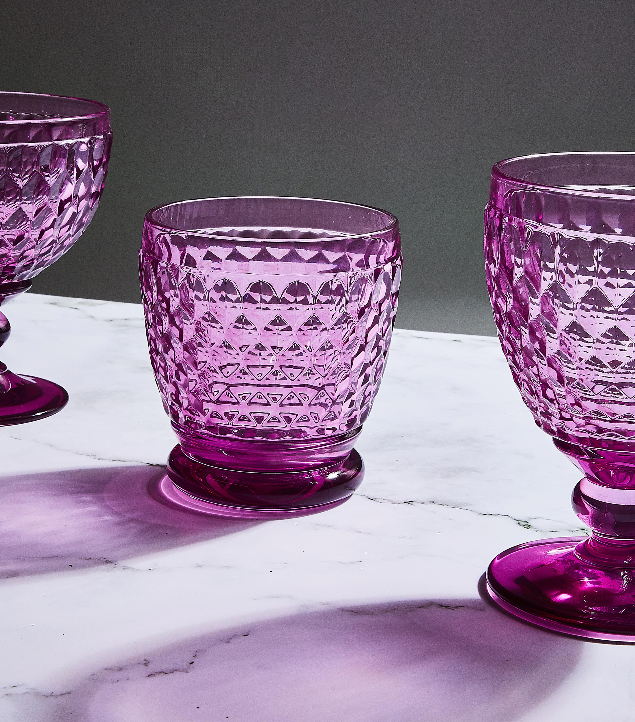 Set 4 vasos on the rocks Boston Morado