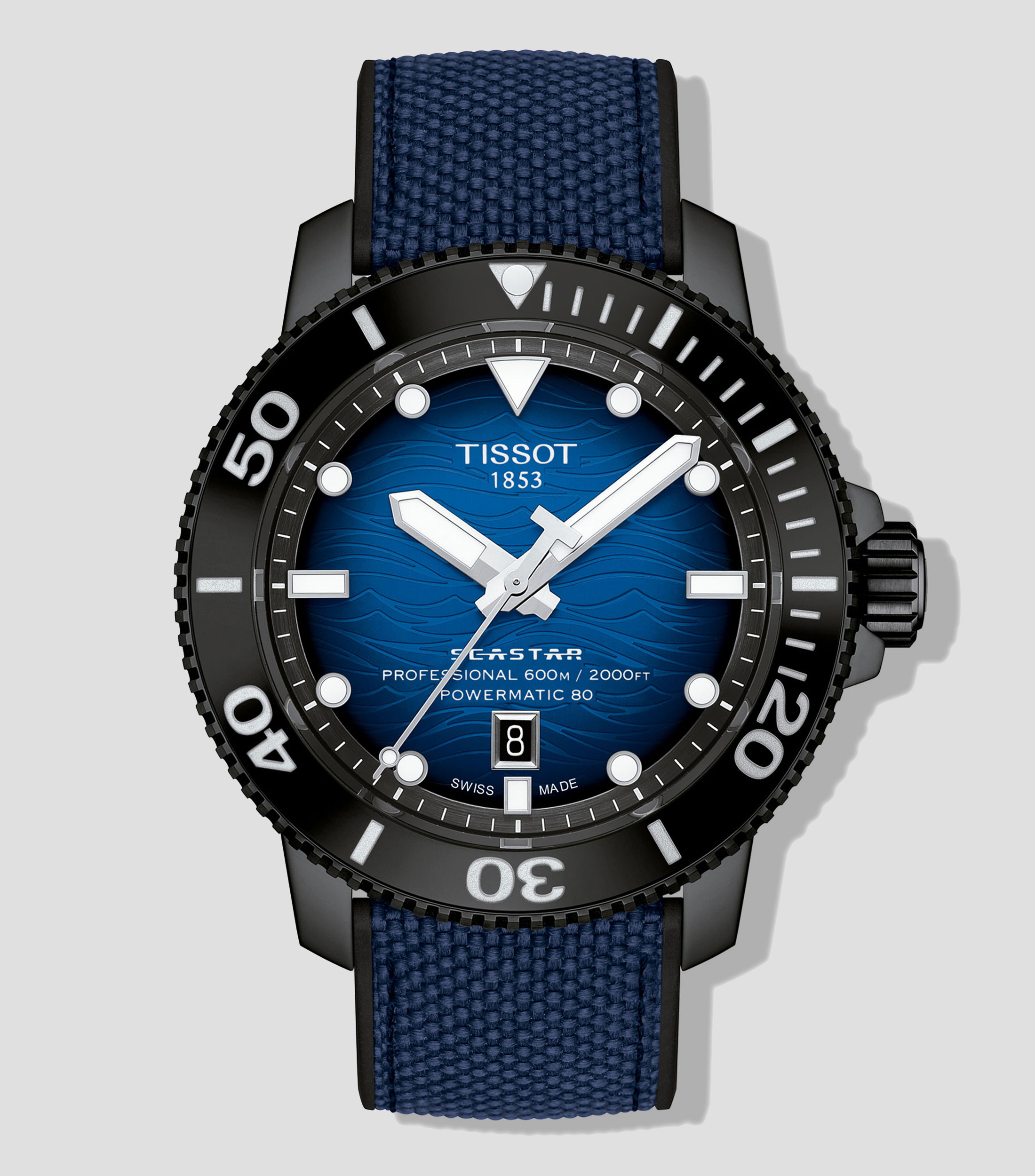 Reloj para hombre Seastar 2000 Professional Deportivo, Negro