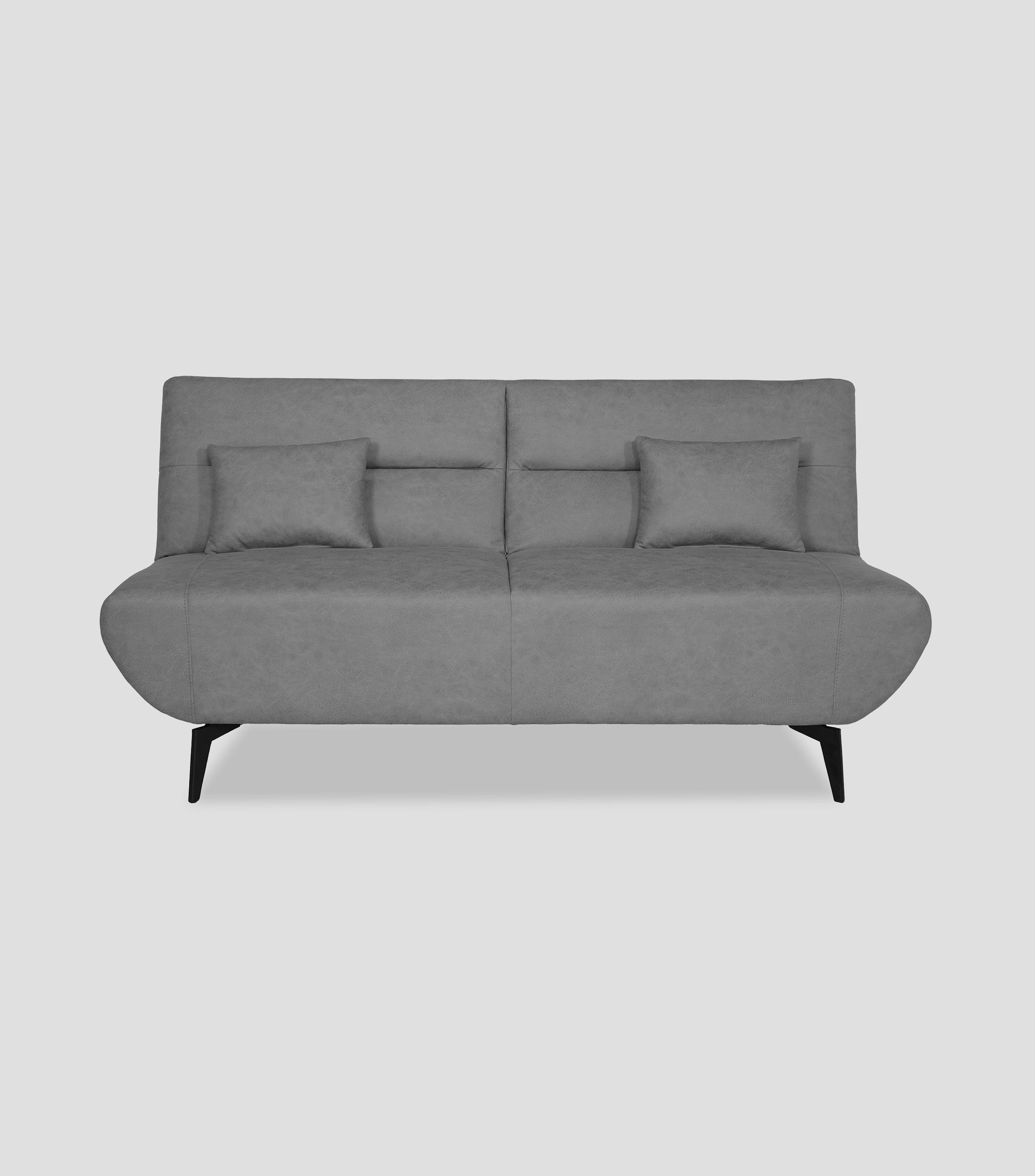 Sofá cama en tela Bolonia gris claro