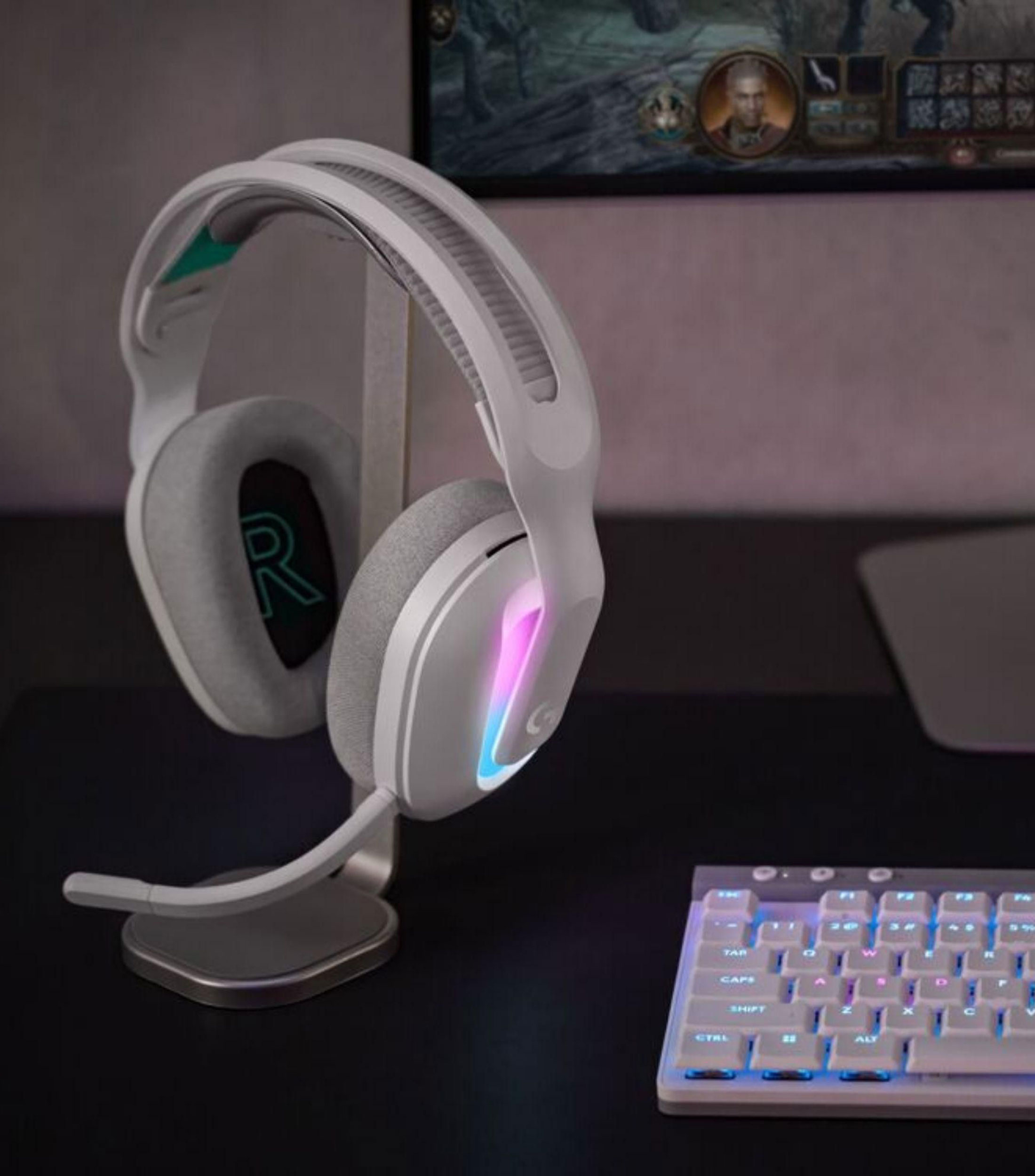 Audífonos Gaming Inalámbricos Bluetooth G522 Blanco