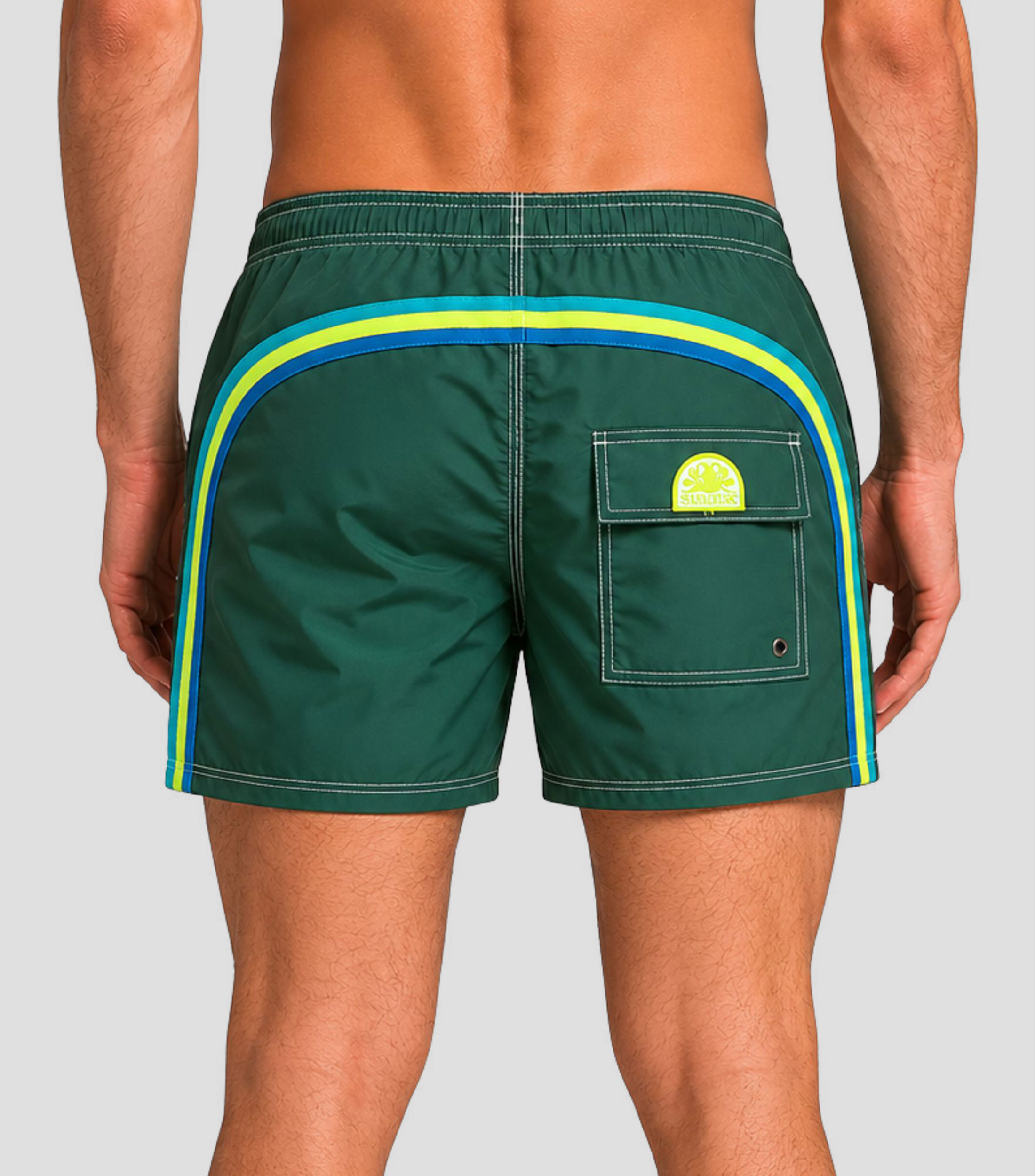 Traje de baño corto Liso Hombre