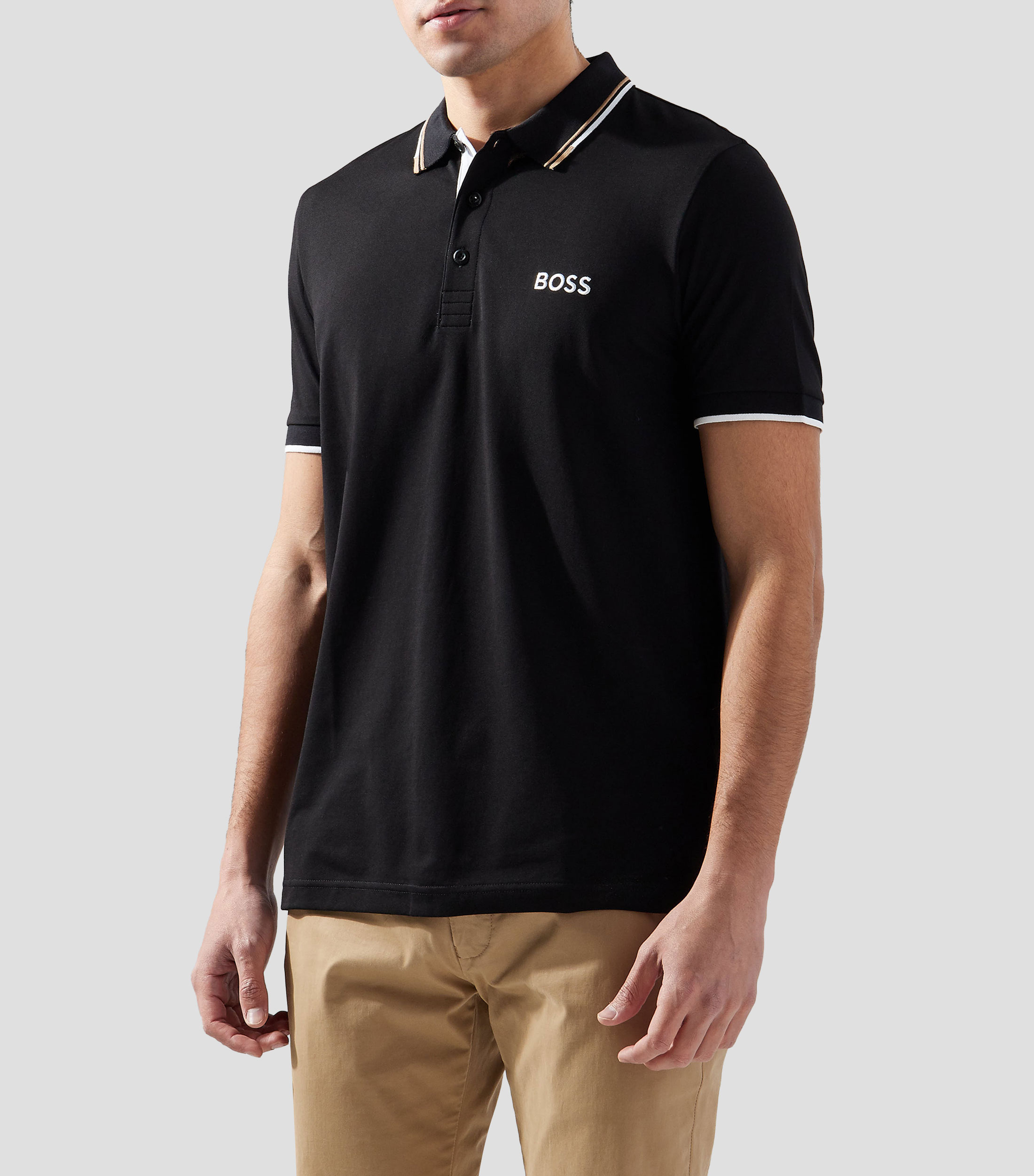 Playera tipo polo de manga corta Hombre