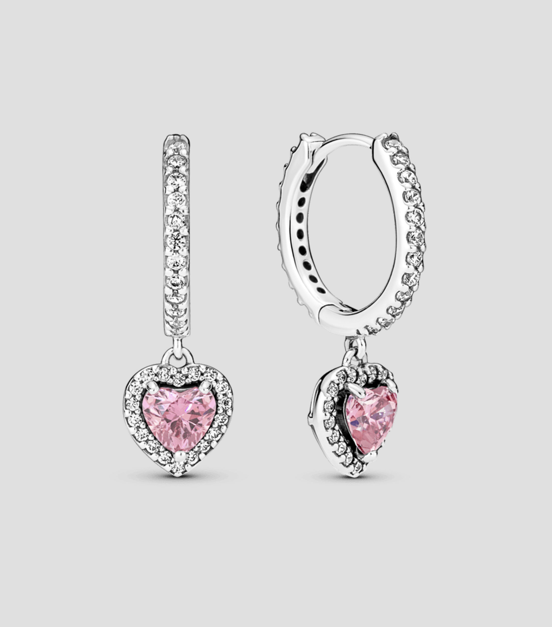 Aretes en Plata con Zirconias Cubicas Mujer