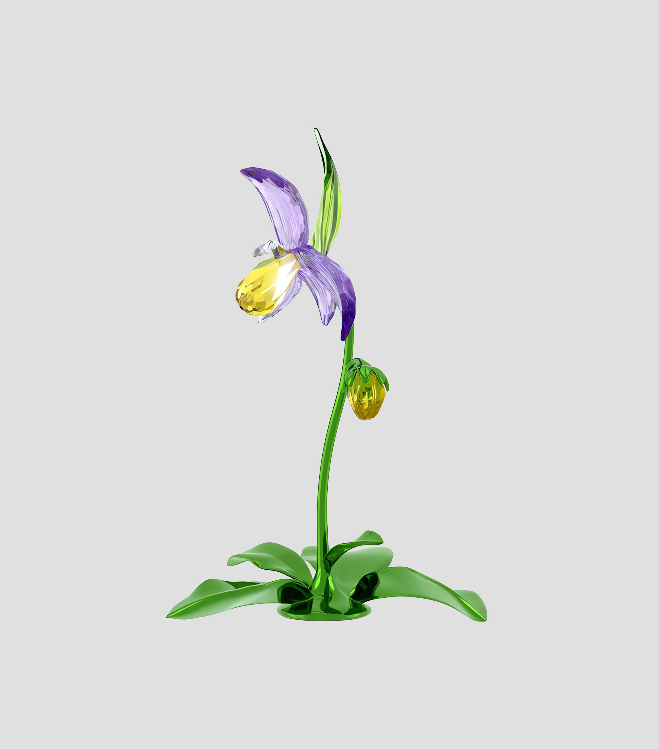 Figura decorativa Florere Orquídea en cristal