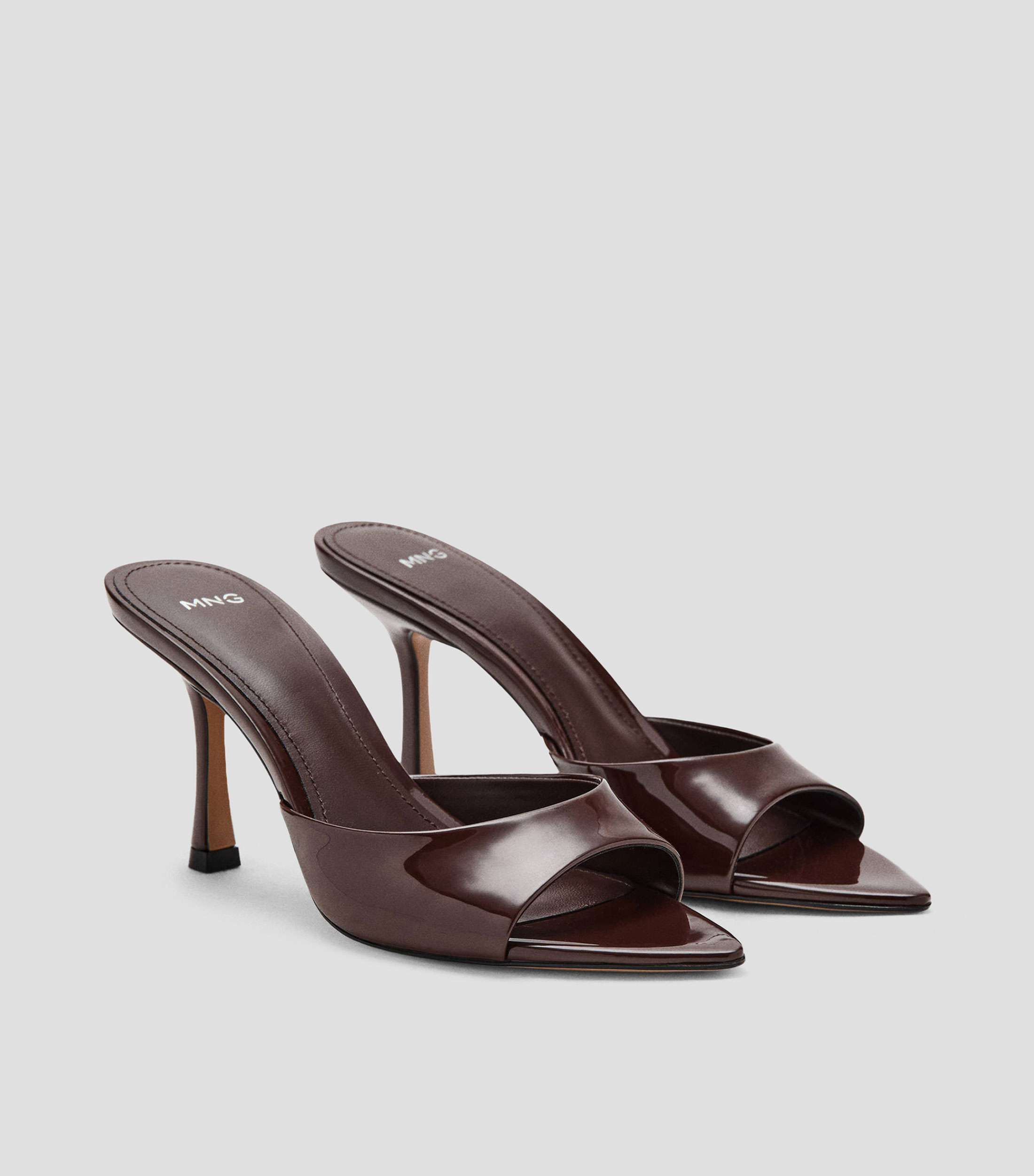 Sandalias con tacón alto de aguja Mujer