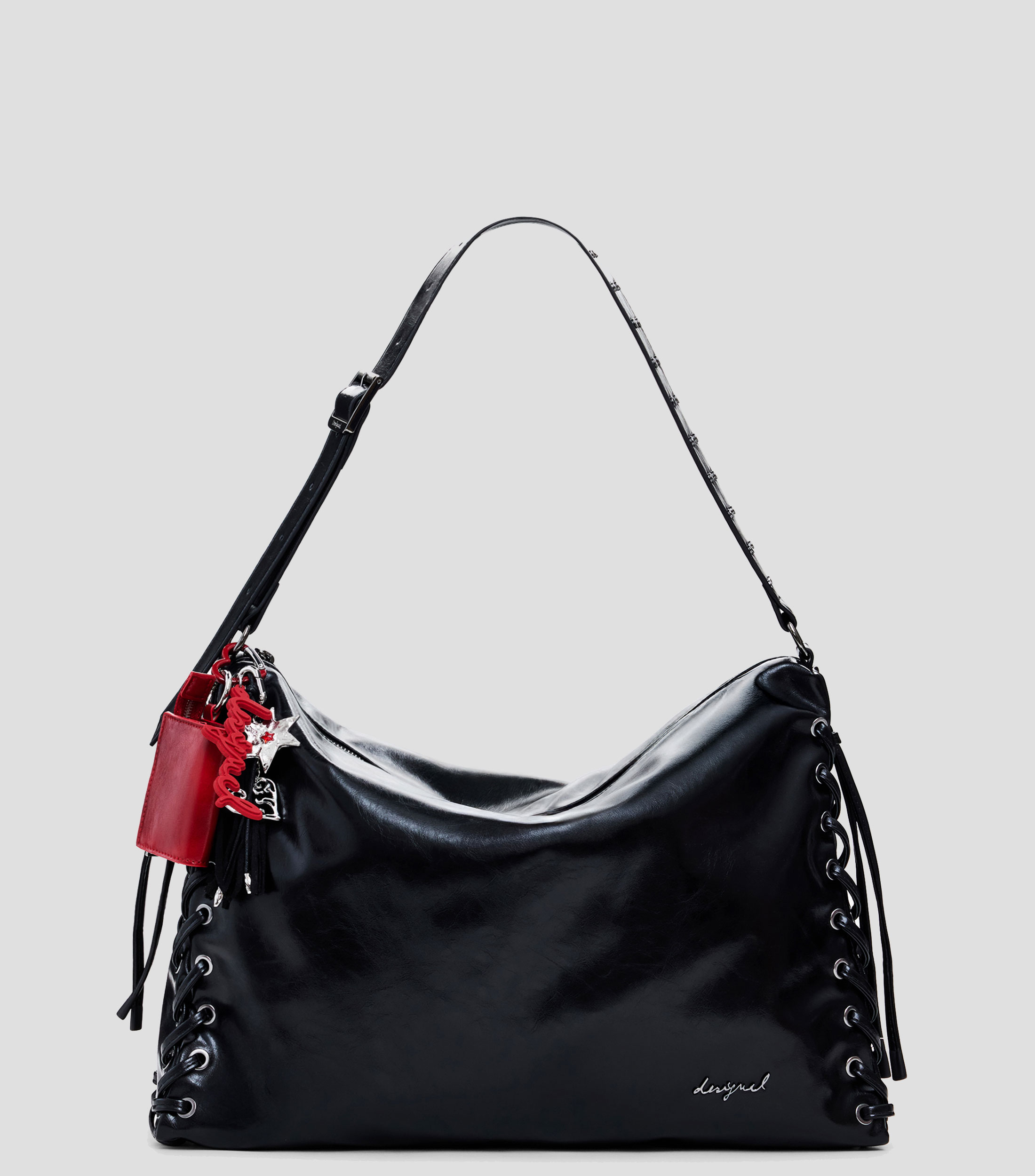 Bolsa Shoulder Galaxy negra Mujer
