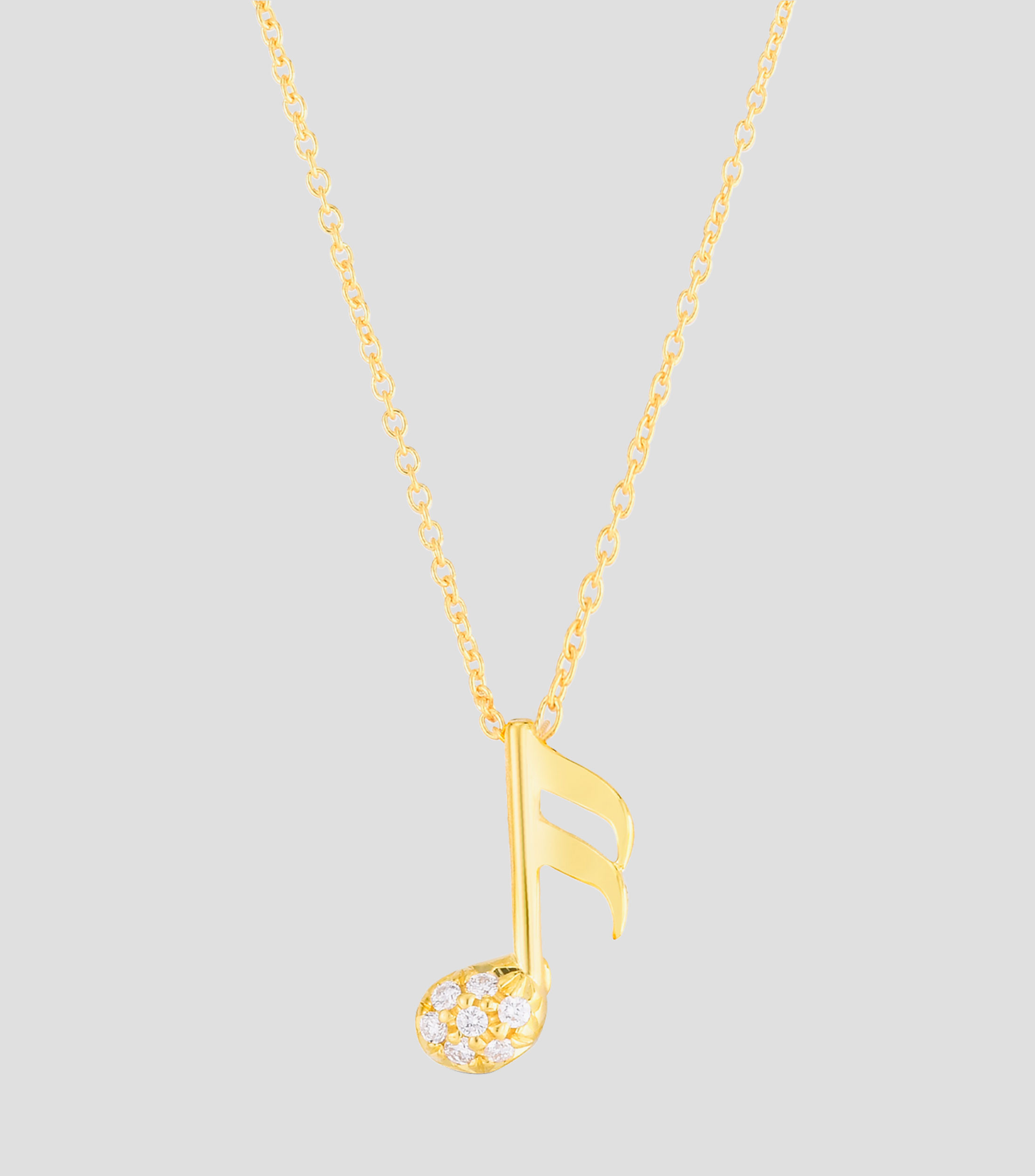Collar en Oro amarillo de 18 Kilates Tiny Treasures con diamantes Mujer