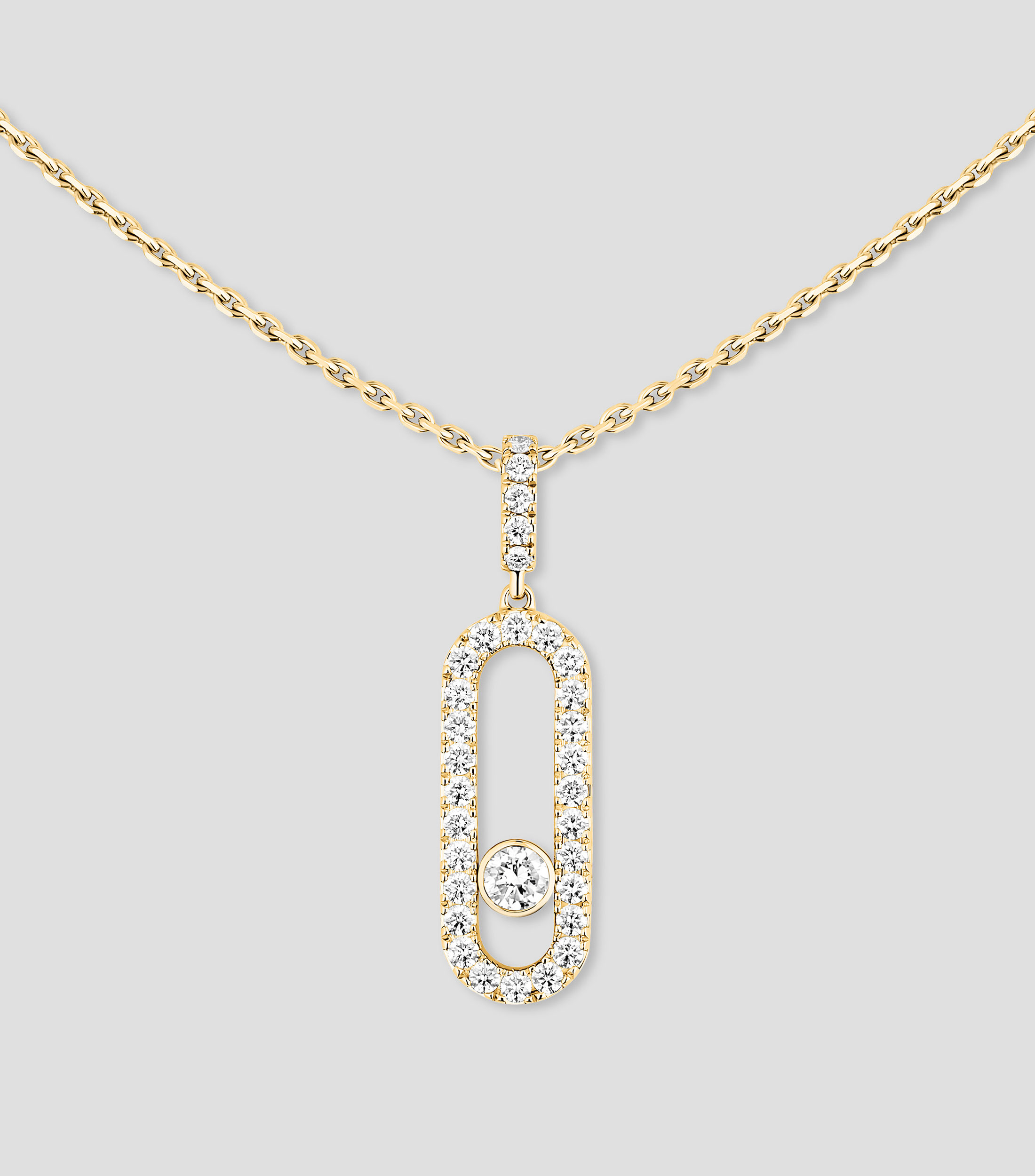 Collar en Oro amarillo con diamantes Move Uno Mujer