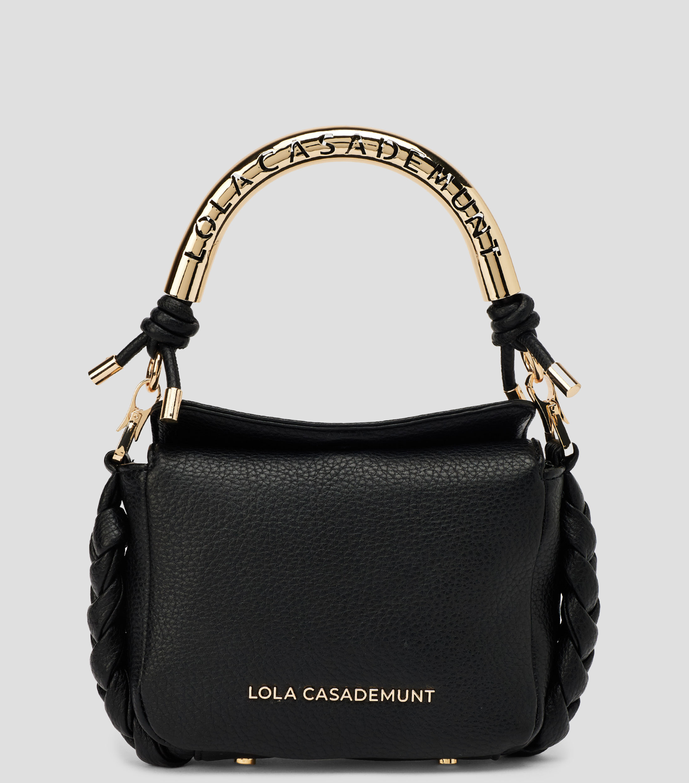 Bolsa crossbody negra granulada Iconic lisa Mujer