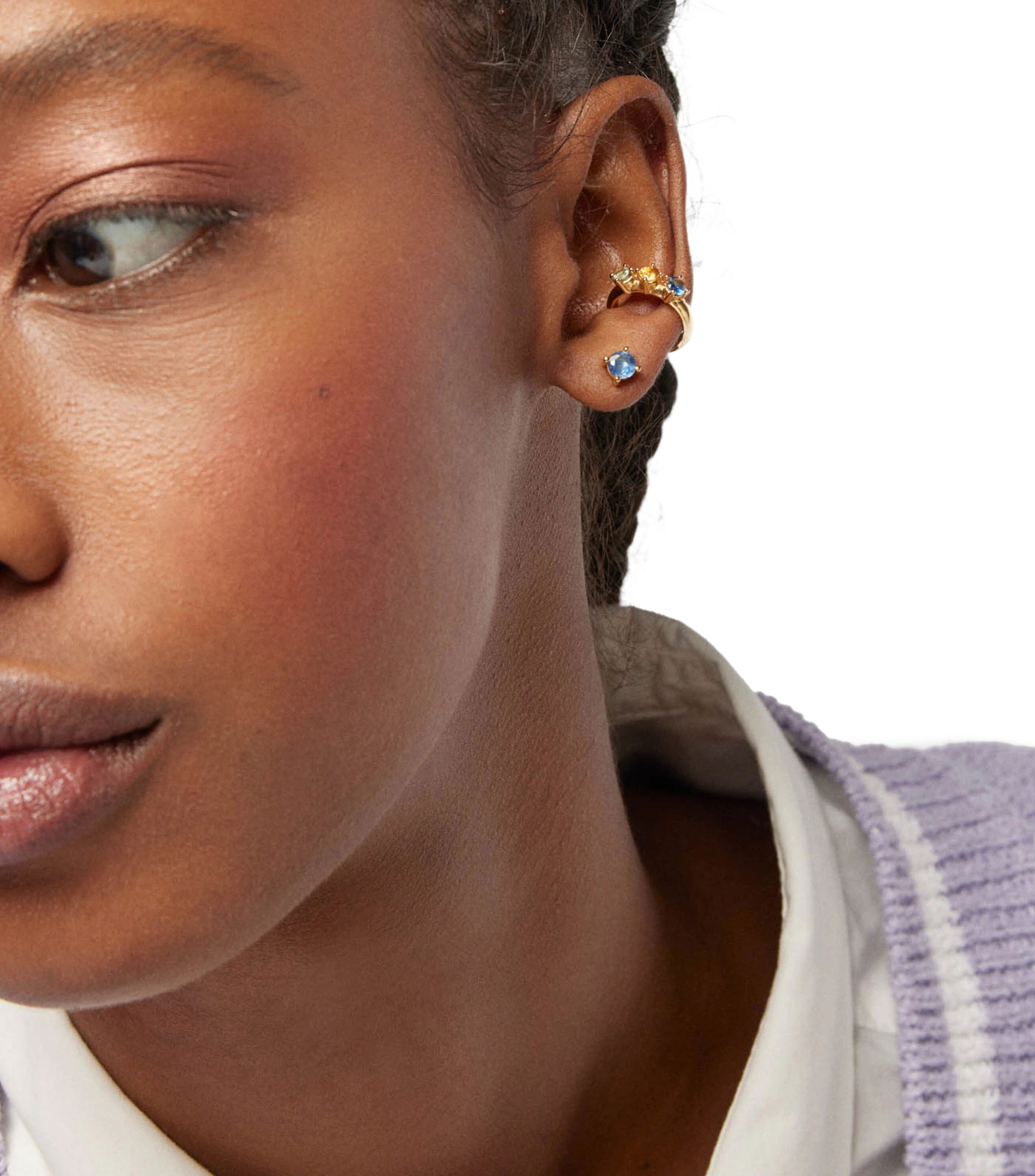 Arete en plata Glaring Mujer