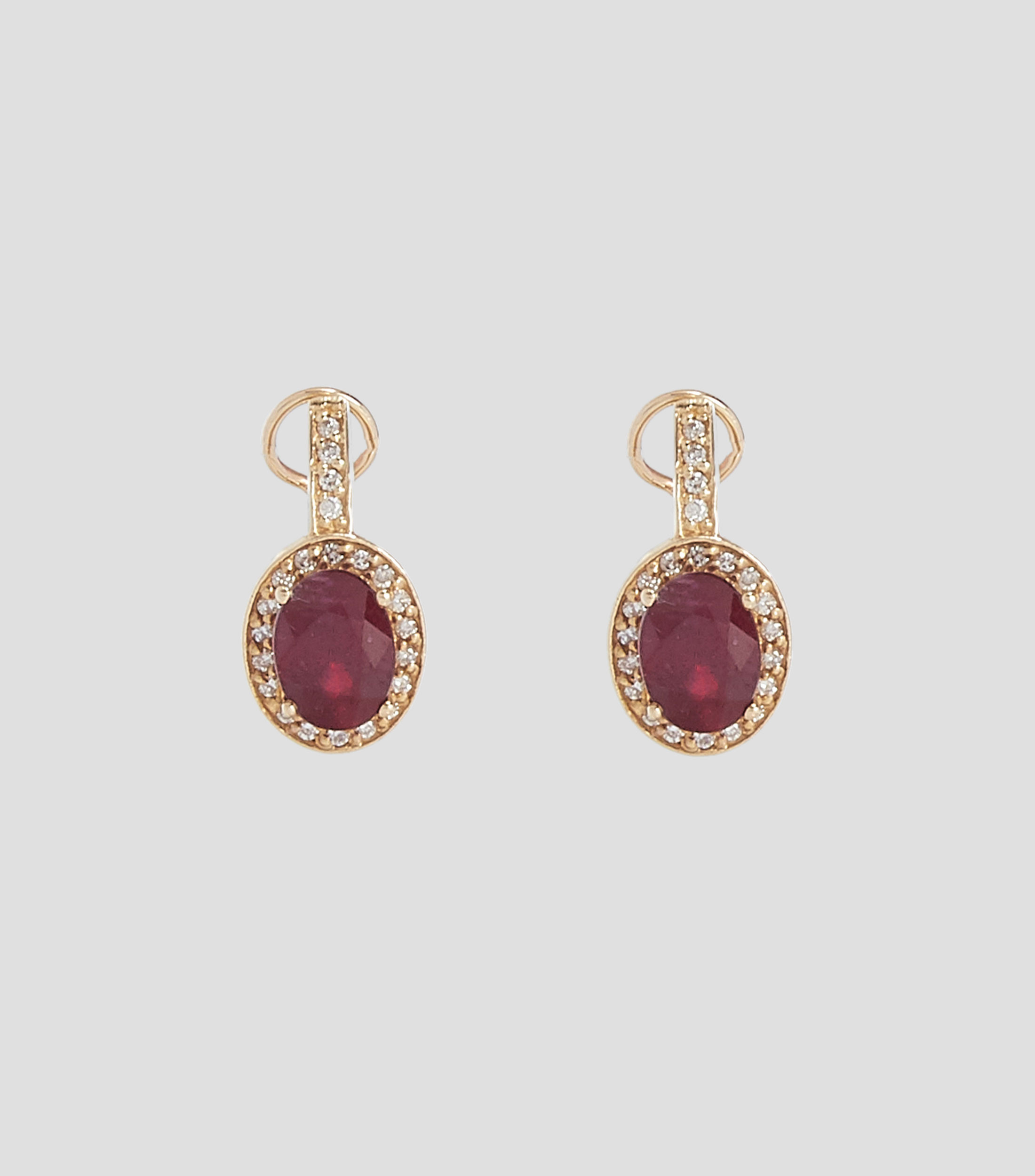 Aretes en oro amarillo 14 Kts Mujer