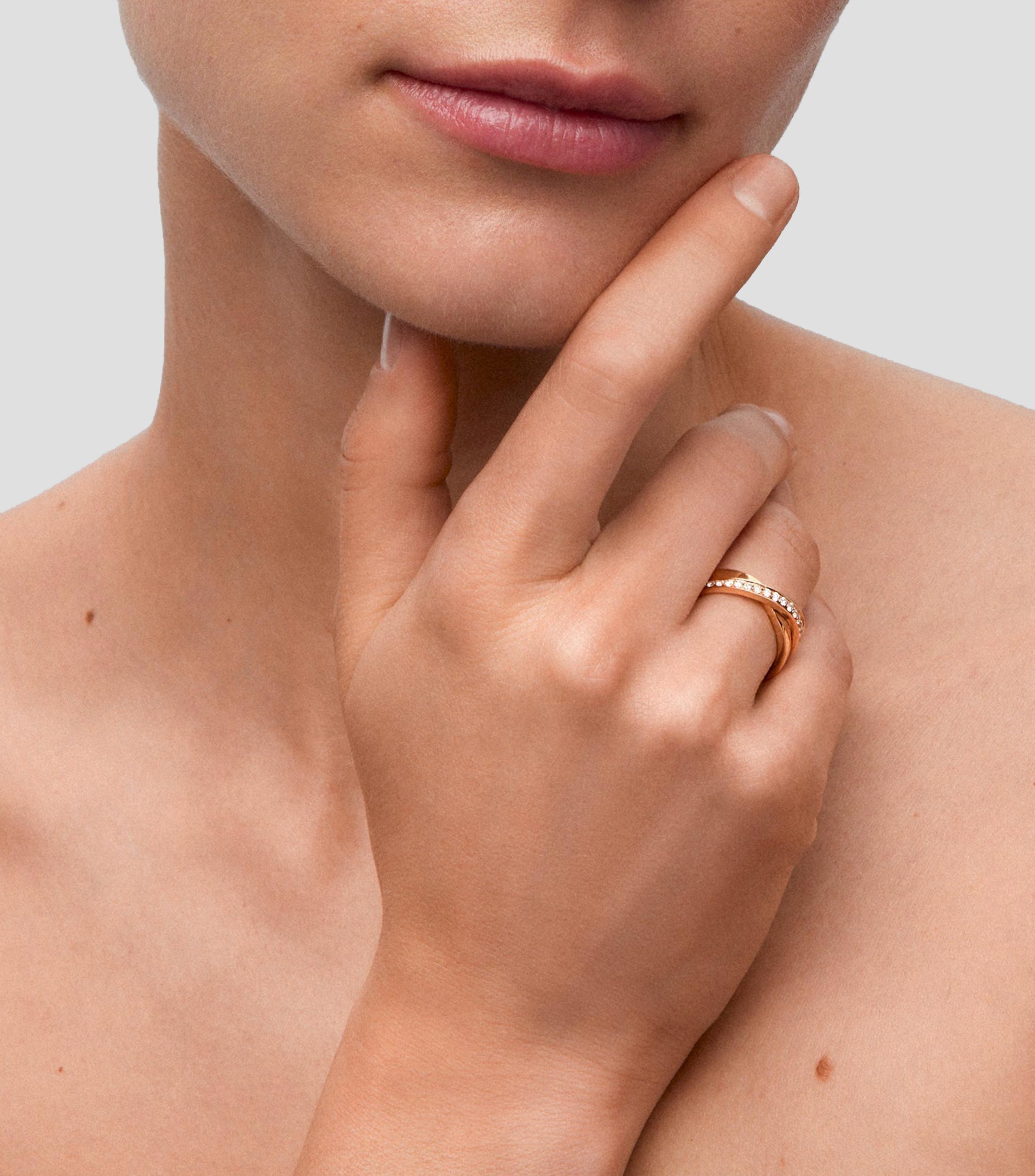Anillo en oro rosa 18 Kts Idalia Talla 13 Mujer