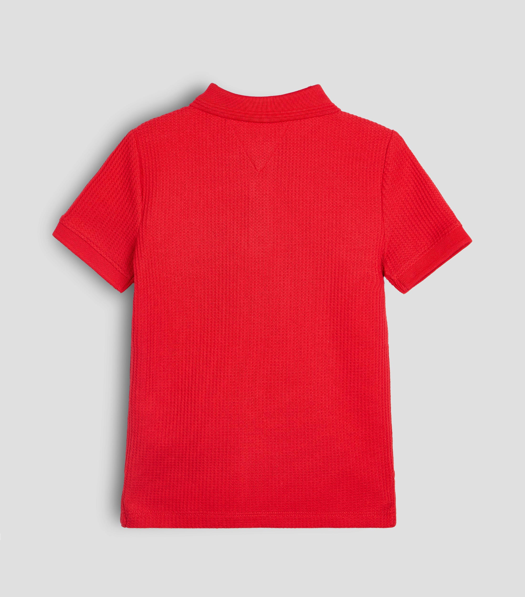 Playera tipo polo manga corta lisa Niño