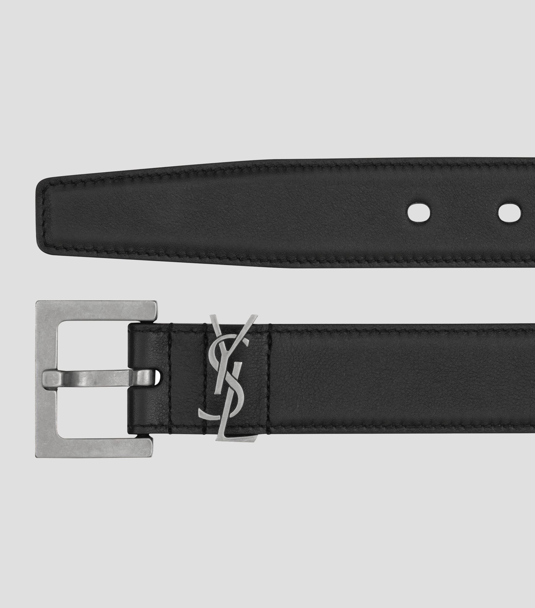 Cinturón en piel negro Cassandre Unisex