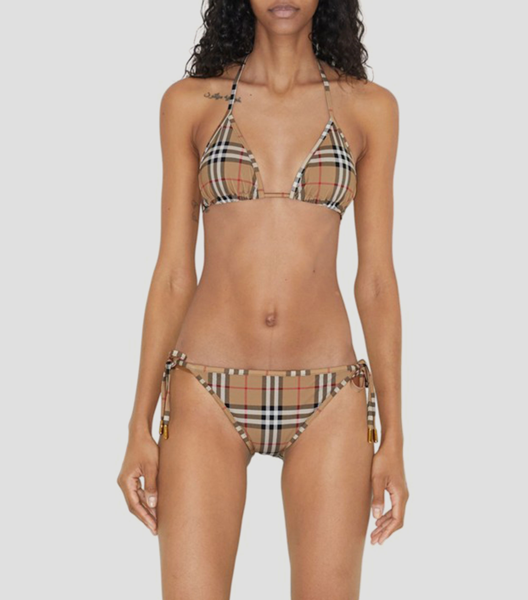 Bikini 2 piezas a cuadros Mujer