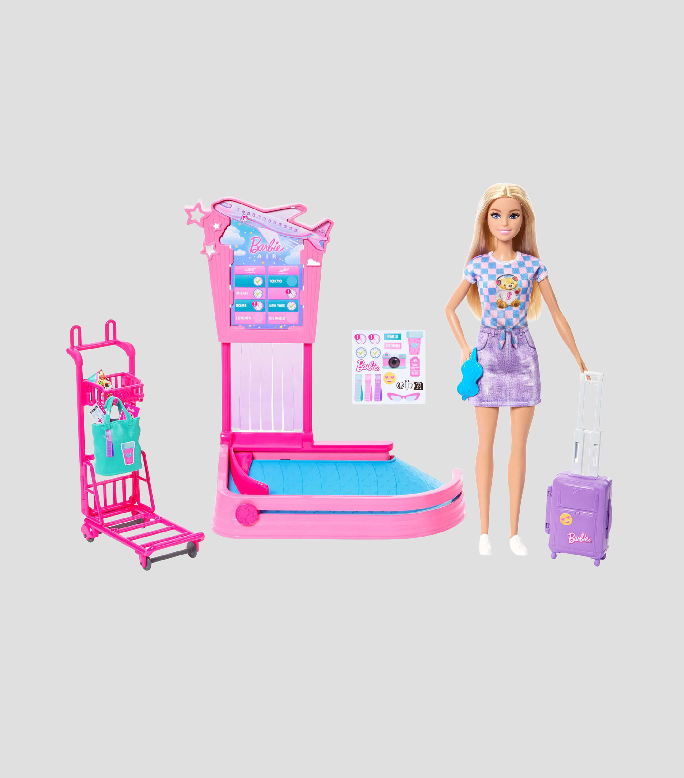 Barbie Playset Aventuras de Viaje
