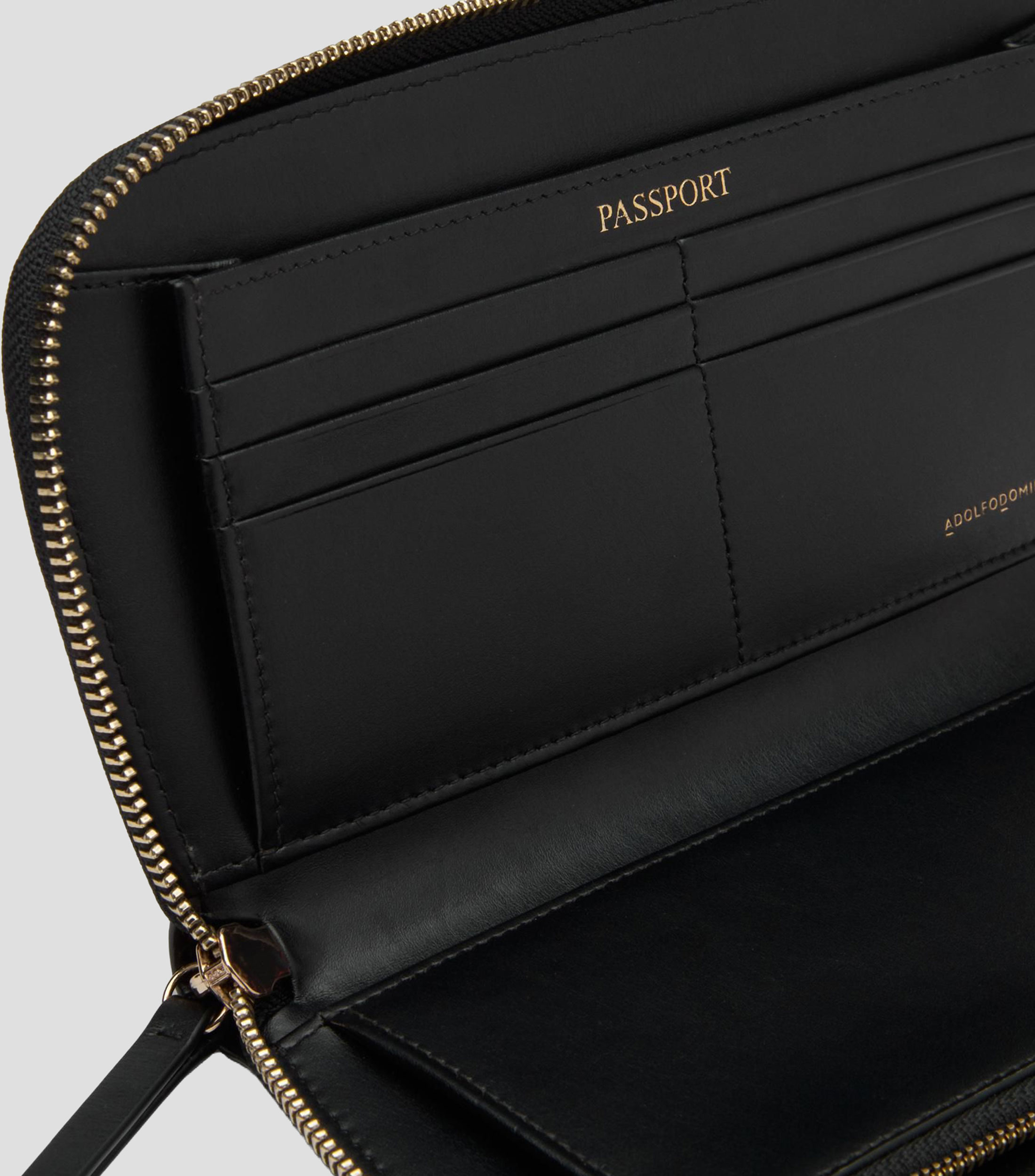 Cartera en piel lisa Mujer