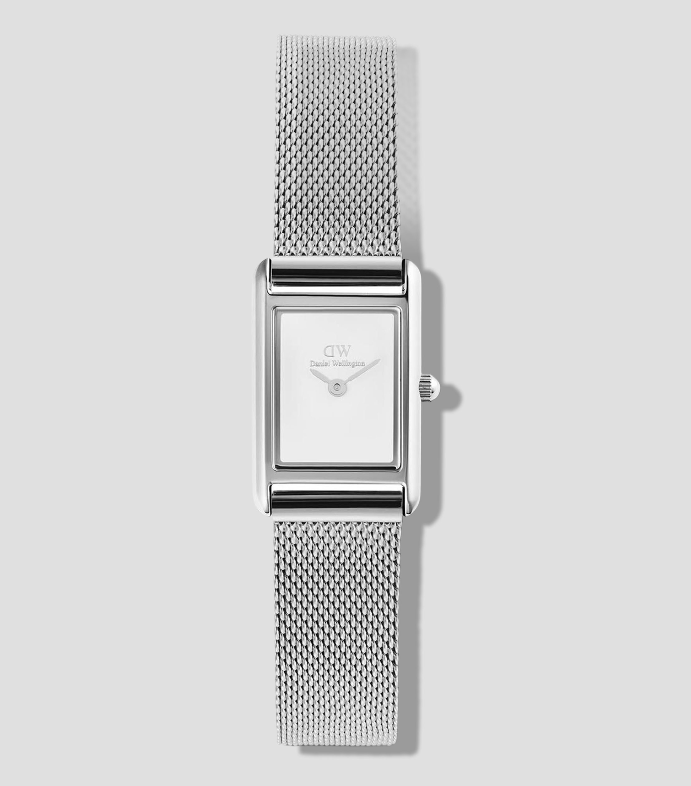 Reloj para mujer Bound Mini Rect 3 Hands casual, plateado