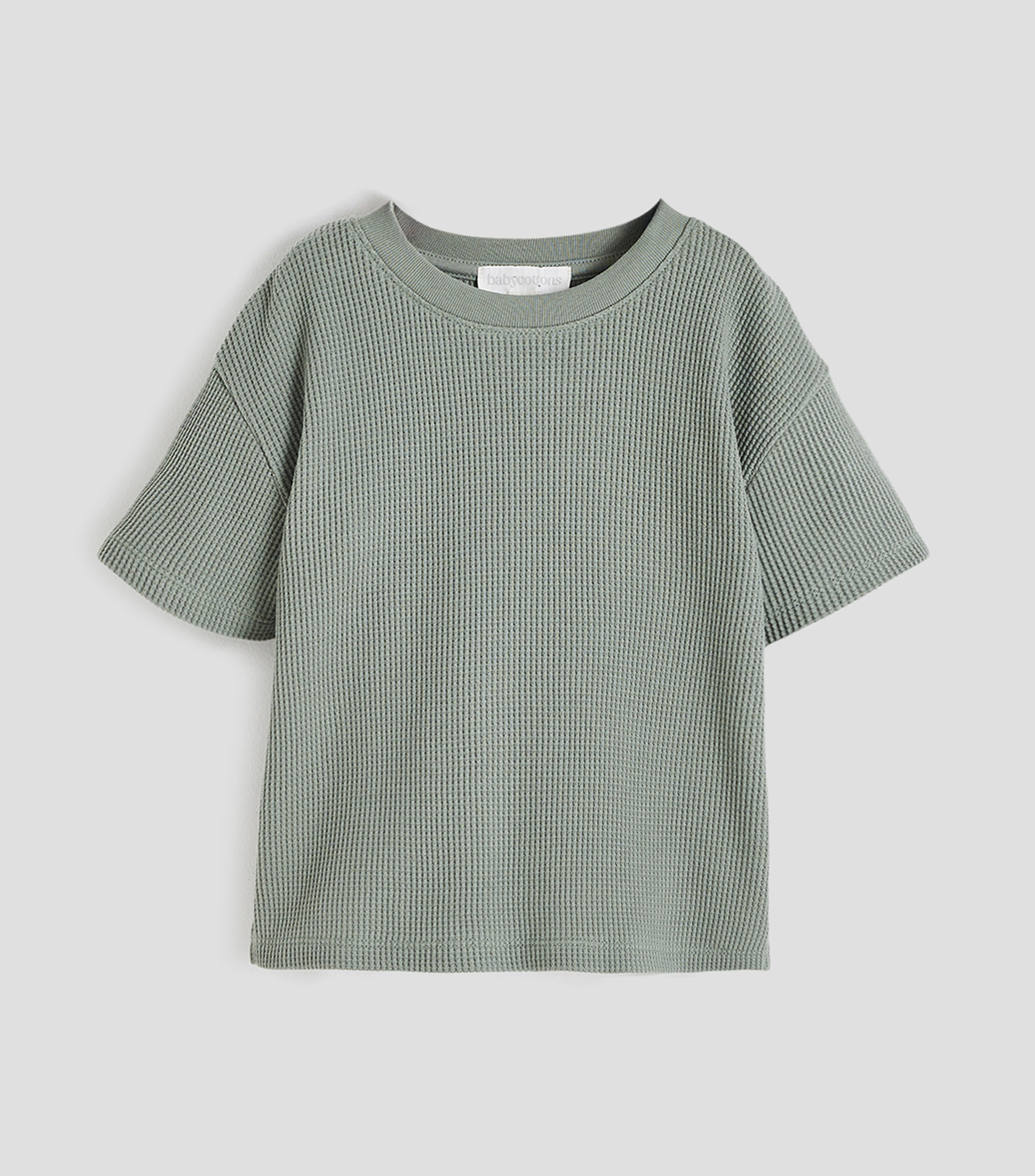 Playera cuello redondo manga corta microdiseño Bebé