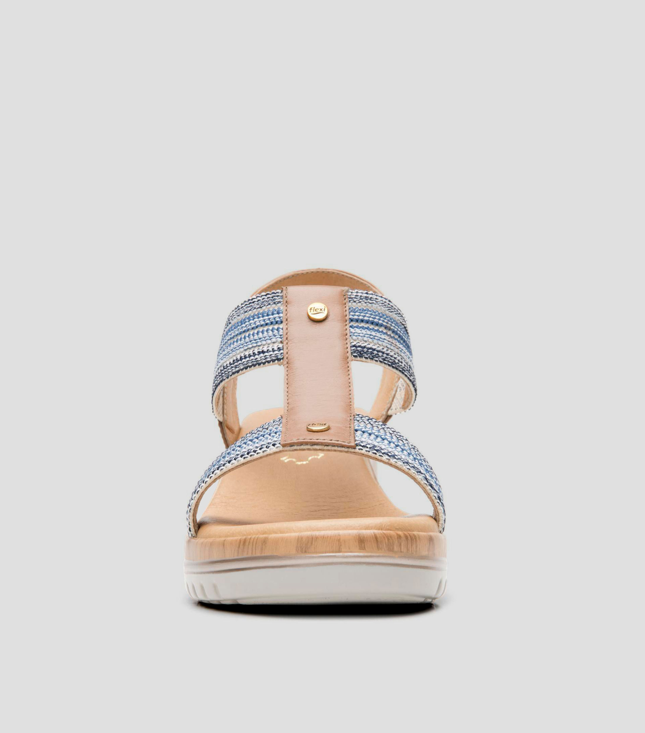 Sandalias con tacón medio de cuña Emily Mujer